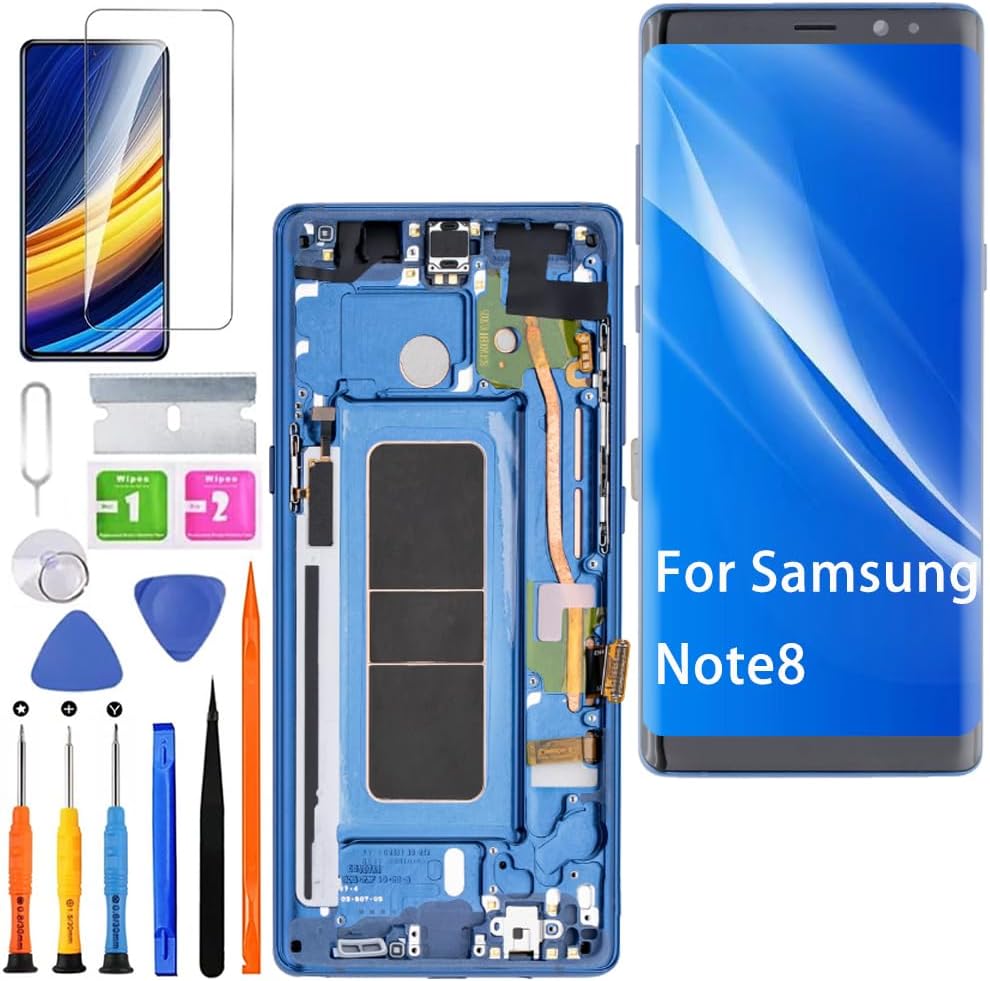 Display di Ricambio TFT per Samsung Galaxy Note 8 (Blu) - immagine 1