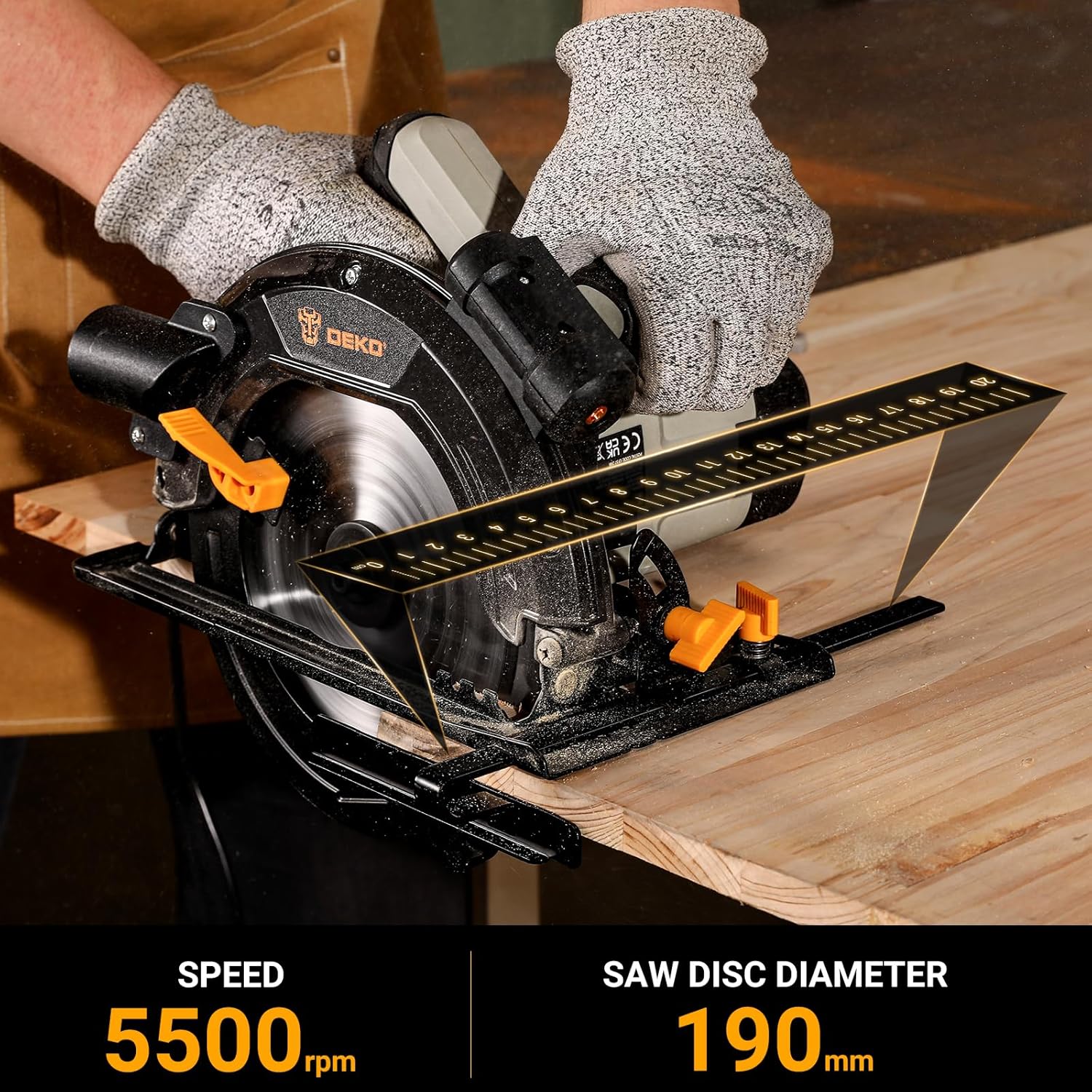 Dekopro Sega Circolare per Legno 1400W - immagine 4