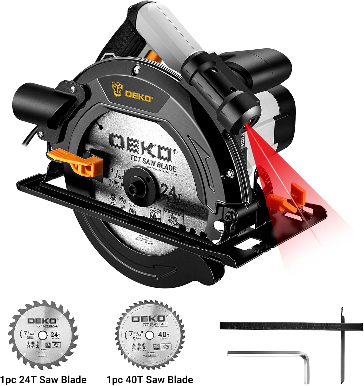 Dekopro Sega Circolare per Legno 1400W - immagine 7