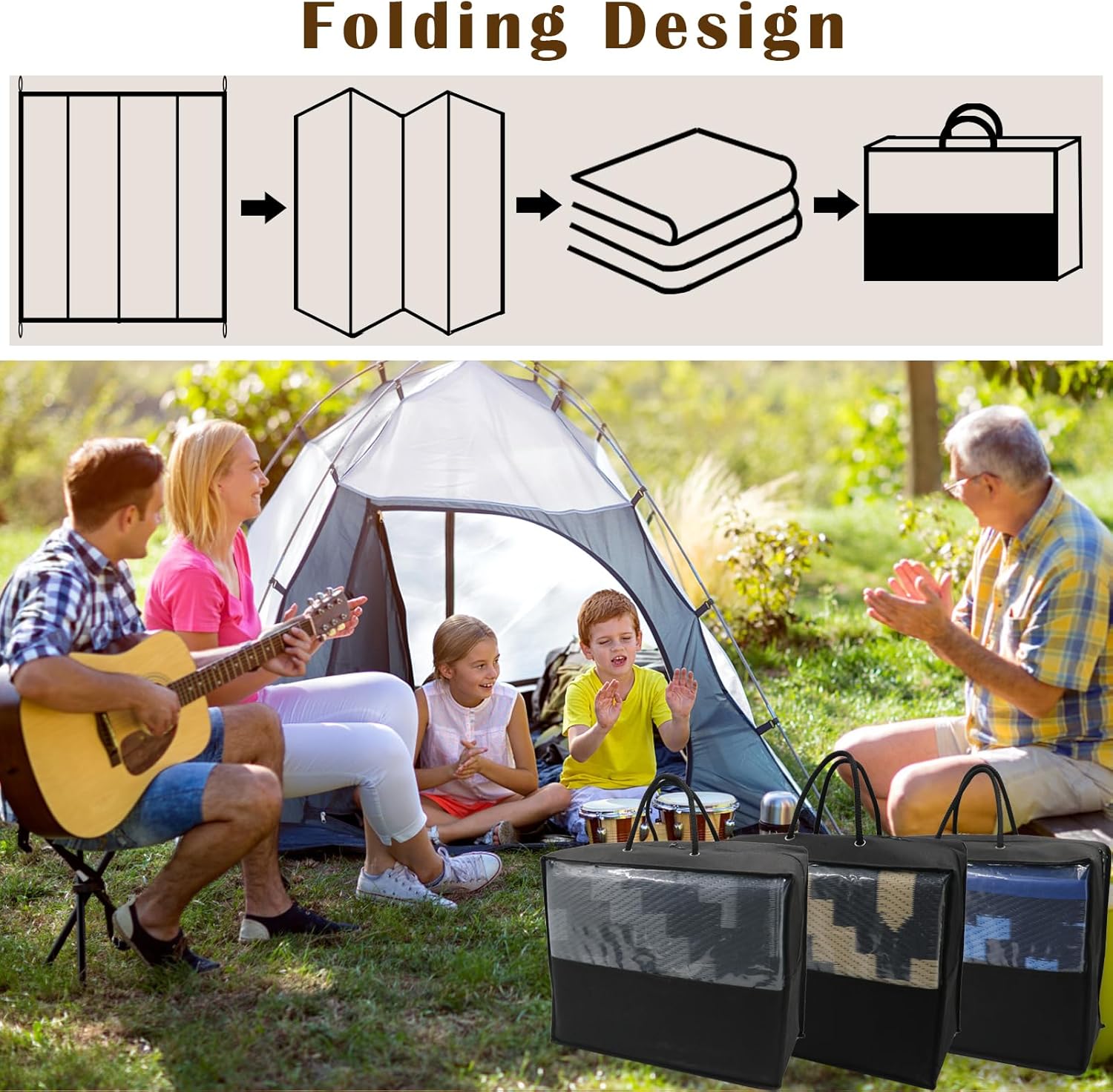 Momooda Tappeto geometrico per esterni 274x365cm - immagine 5