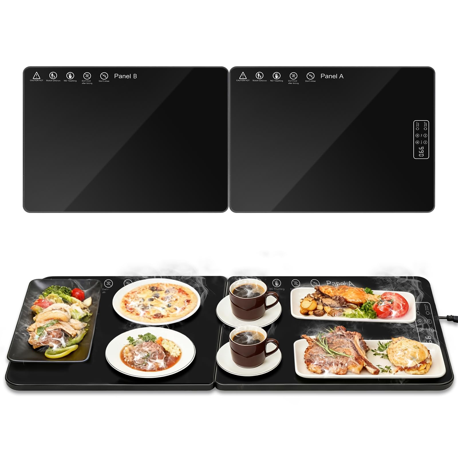 Vassoio Riscaldante Elettrico Pieghevole