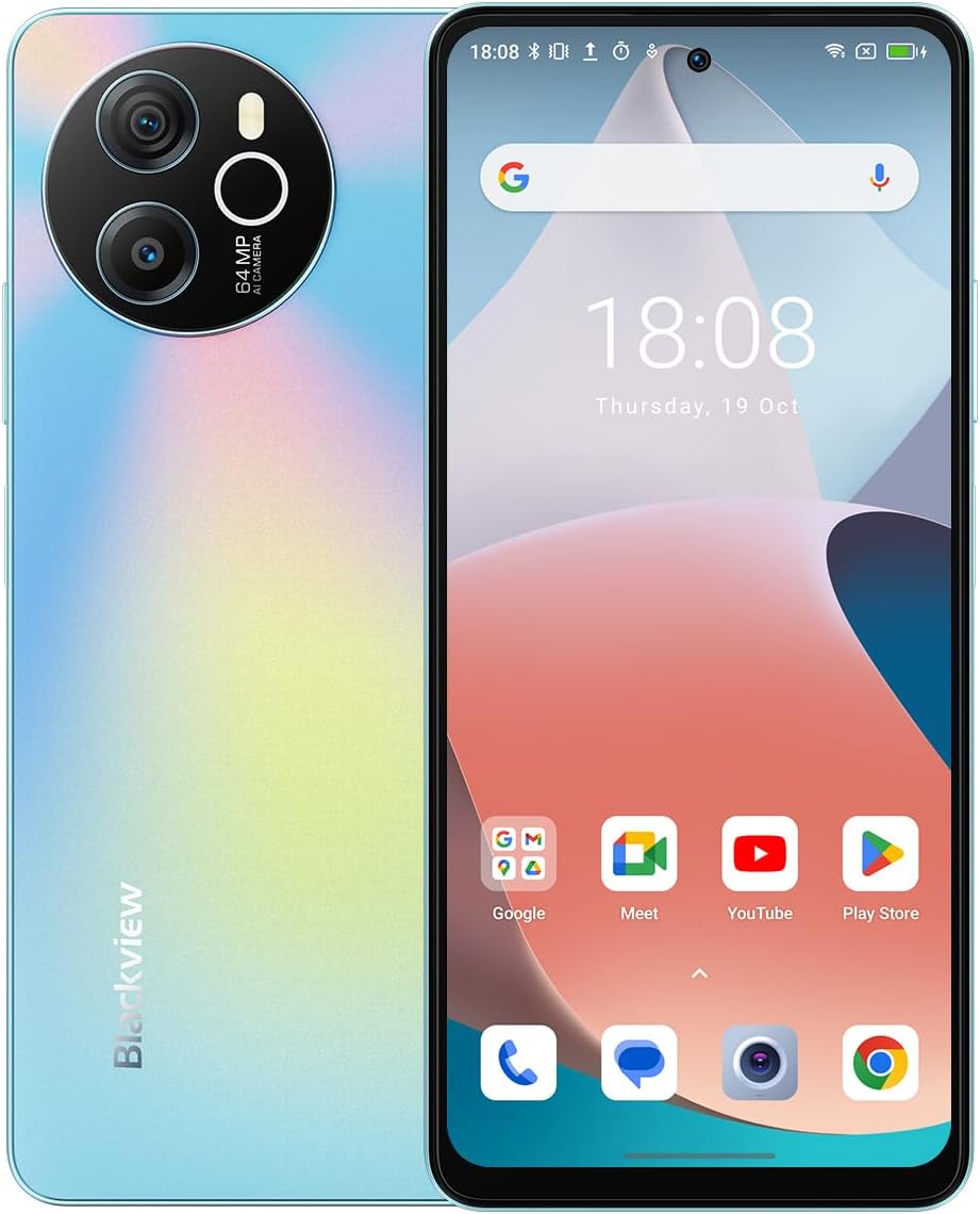 Blackview Shark 8 Smartphone 16GB+256GB, Blu - immagine 1