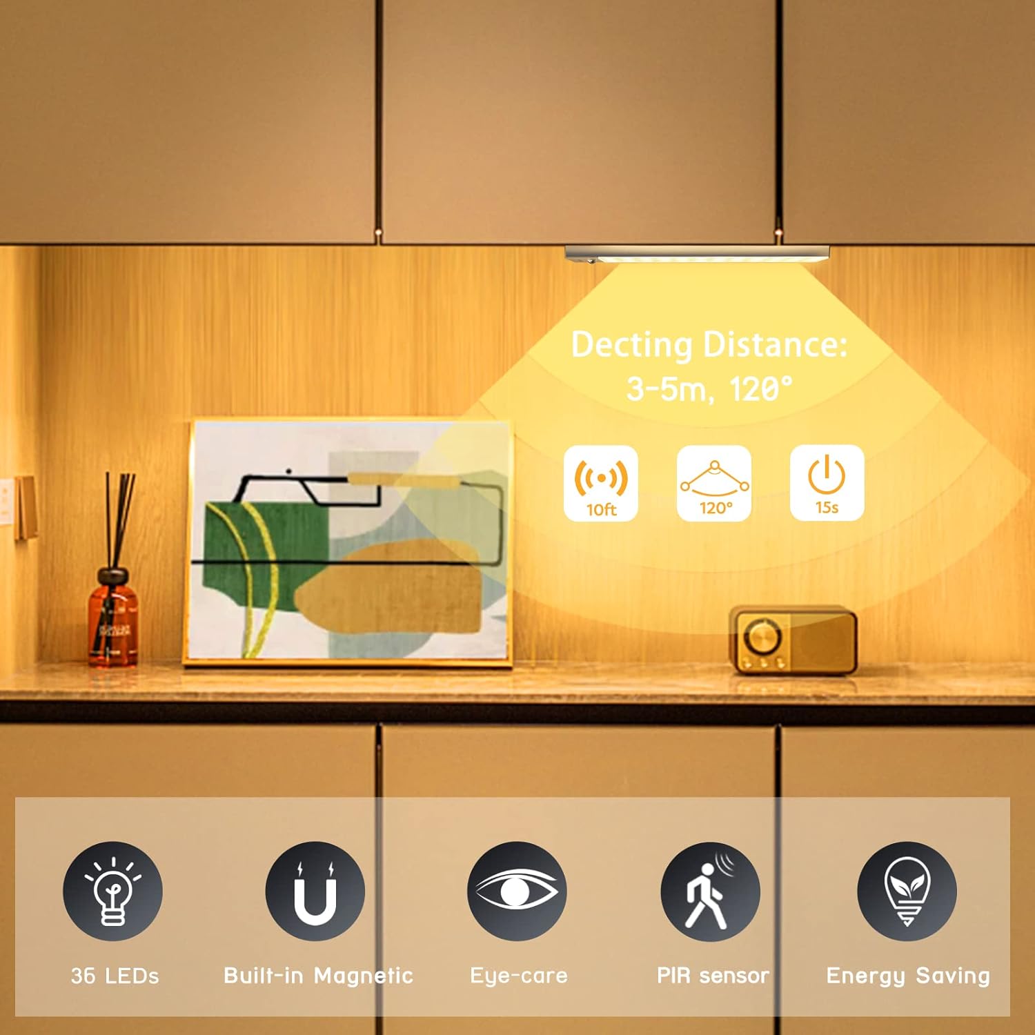 Luce Notturna LED, 3 Pezzi, Luce Bianca Calda - immagine 3