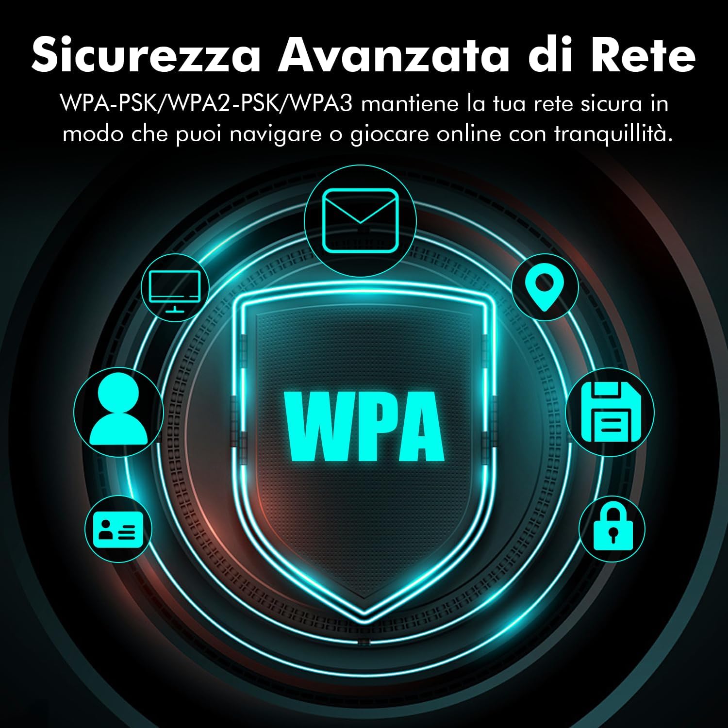 NEWFAST Scheda WiFi 6E PCIe 5374Mbps per PC Fisso - immagine 7