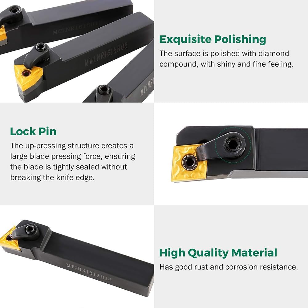 Utensili Tornio CNC Set 37 Pezzi con Inserti Carburo - immagine 3