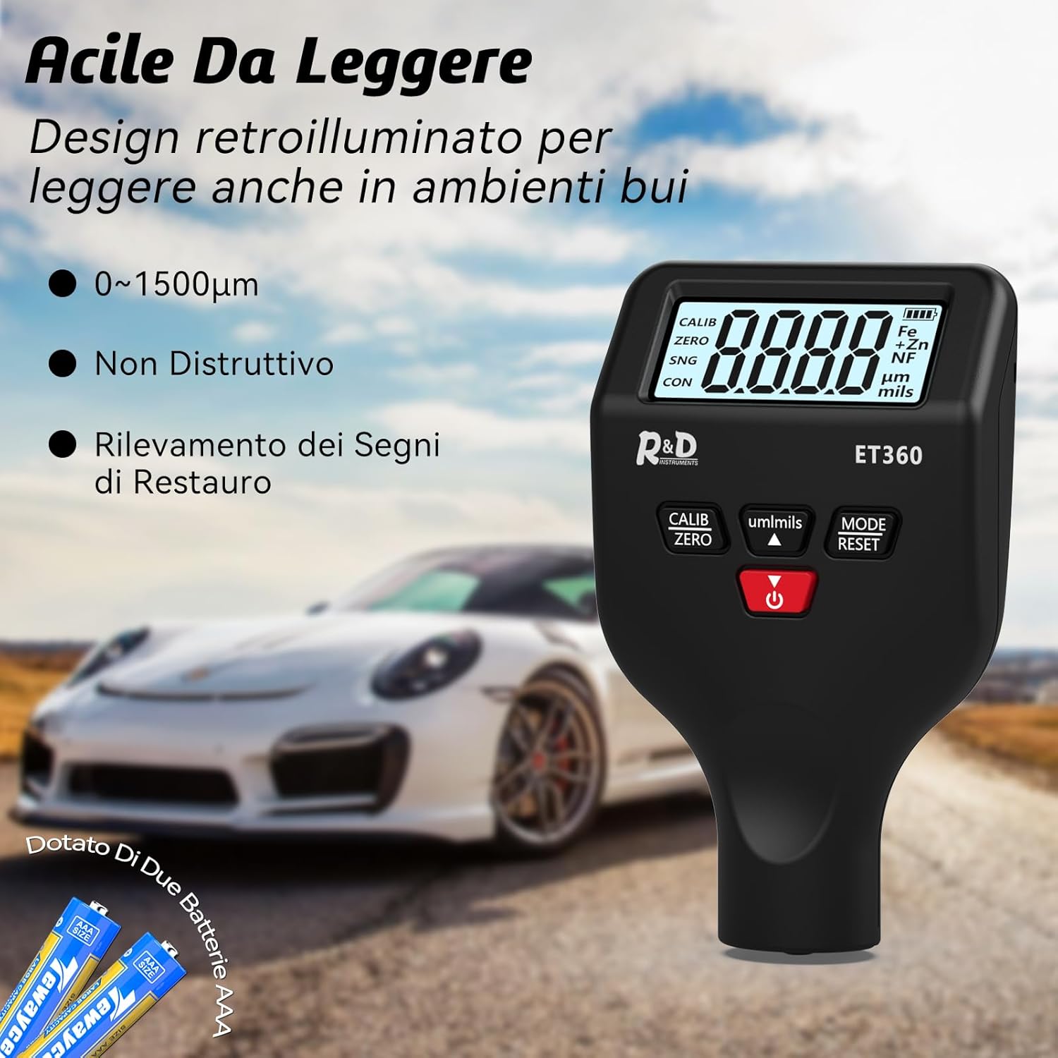 Spessimetro di Rivestimento Digitale per Auto (ET360) - immagine 4