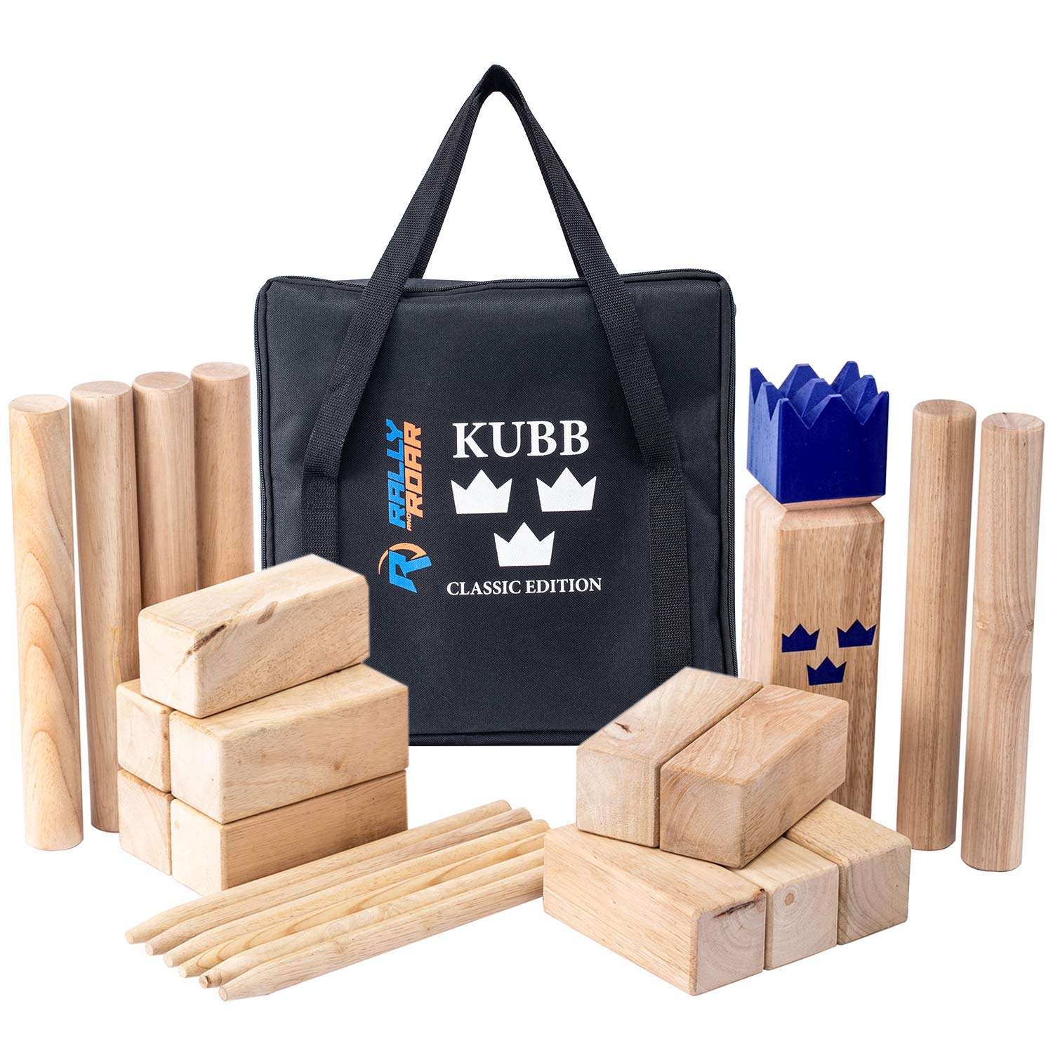 Rally And Roar Kubb Yard Game Set | Velz