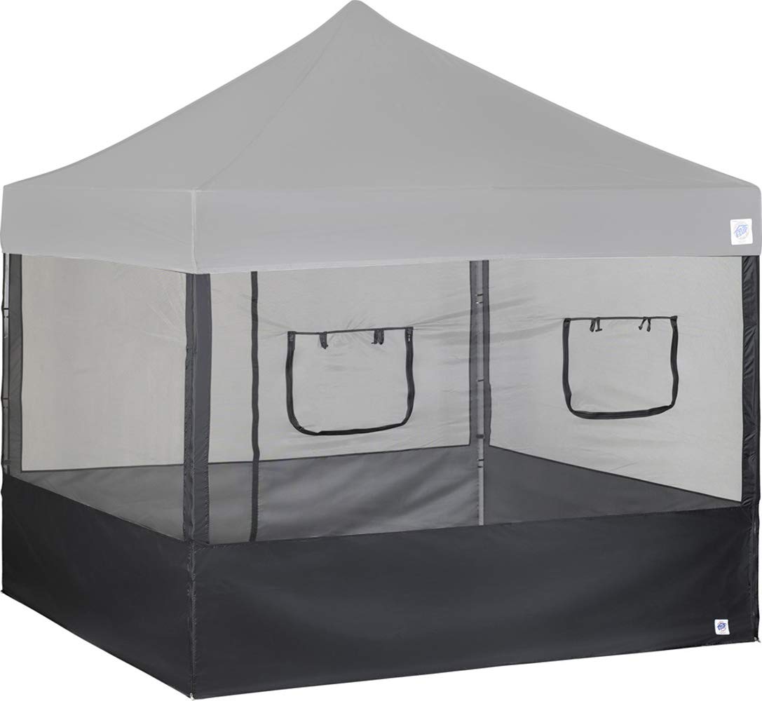 E-z Up Set 4 Pareti Laterali per Stand 3x3m, Nero