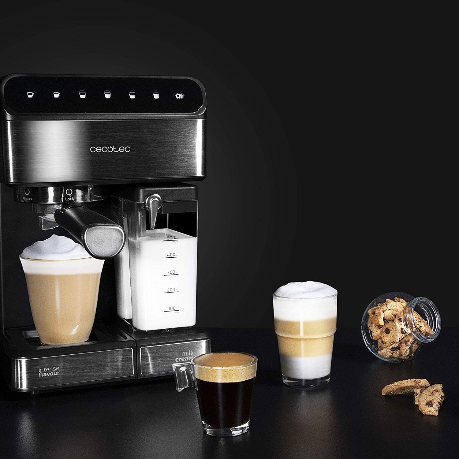Cecotec Power Instant-ccino Touch - Caffettiera Nera - immagine 4