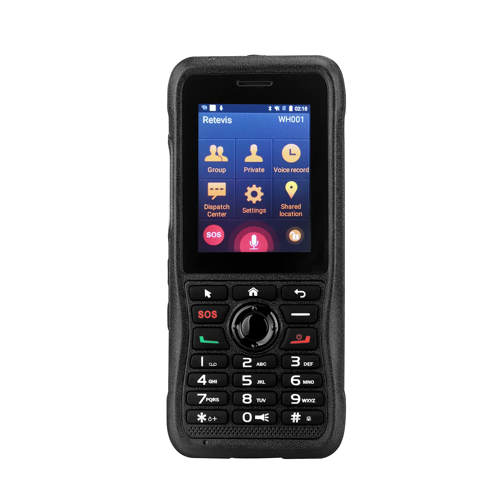 Retevis RB21 Walkie Talkie di Rete GPS 2800mAh, Nero (1 pz)