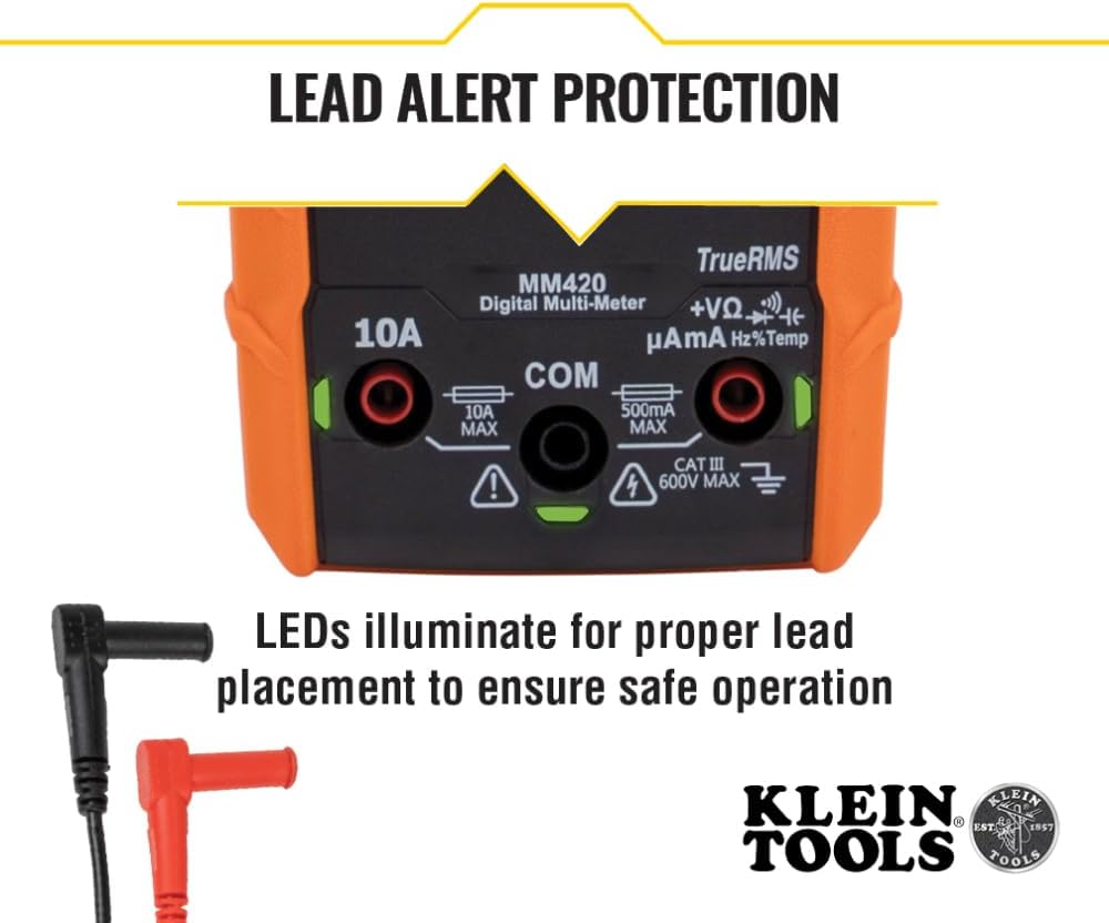 Klein Tools Multimetro Digitale MM420 TRMS Auto-Ranging - immagine 4