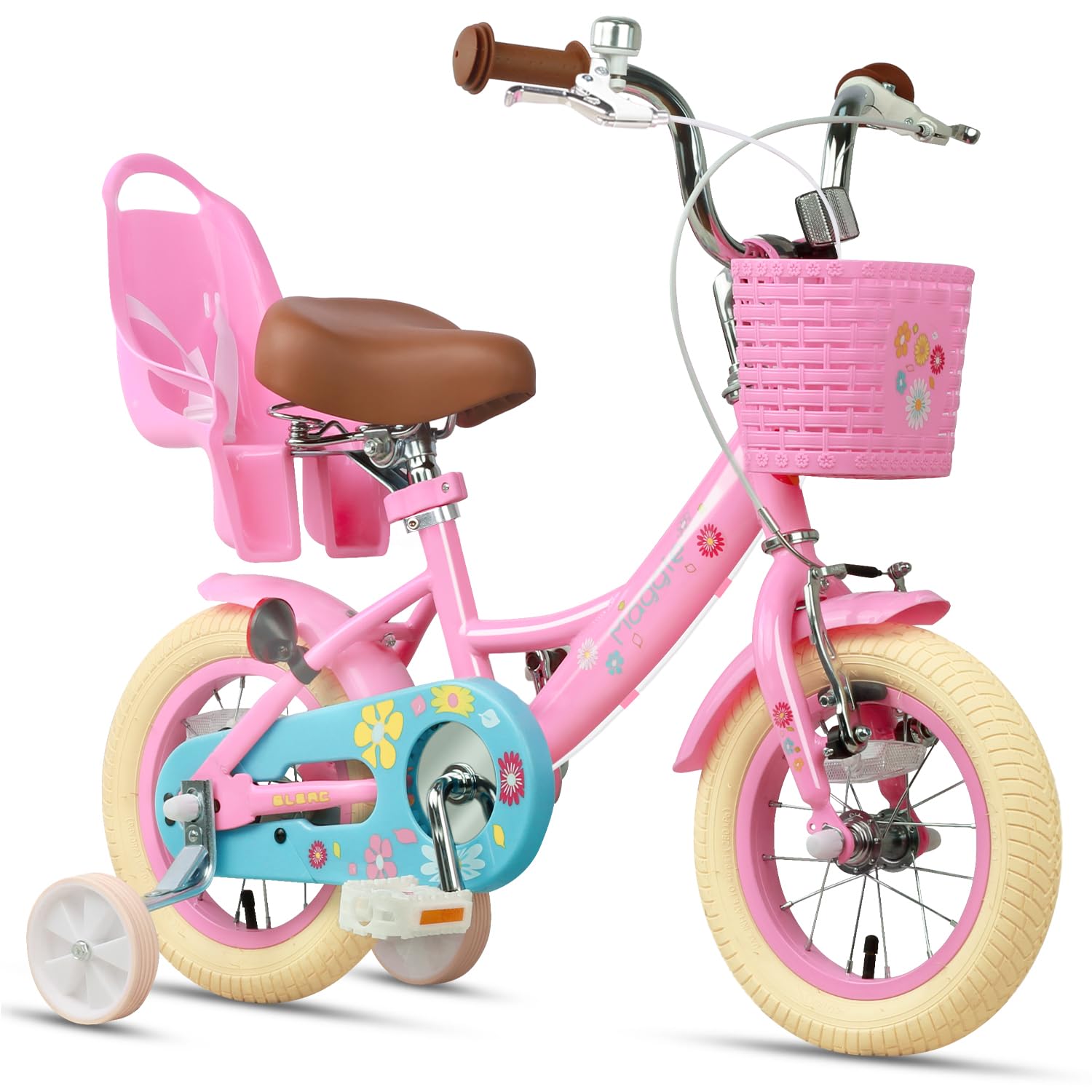Glerc Bicicletta Bambine 40,6 cm con Cestino e Campanello