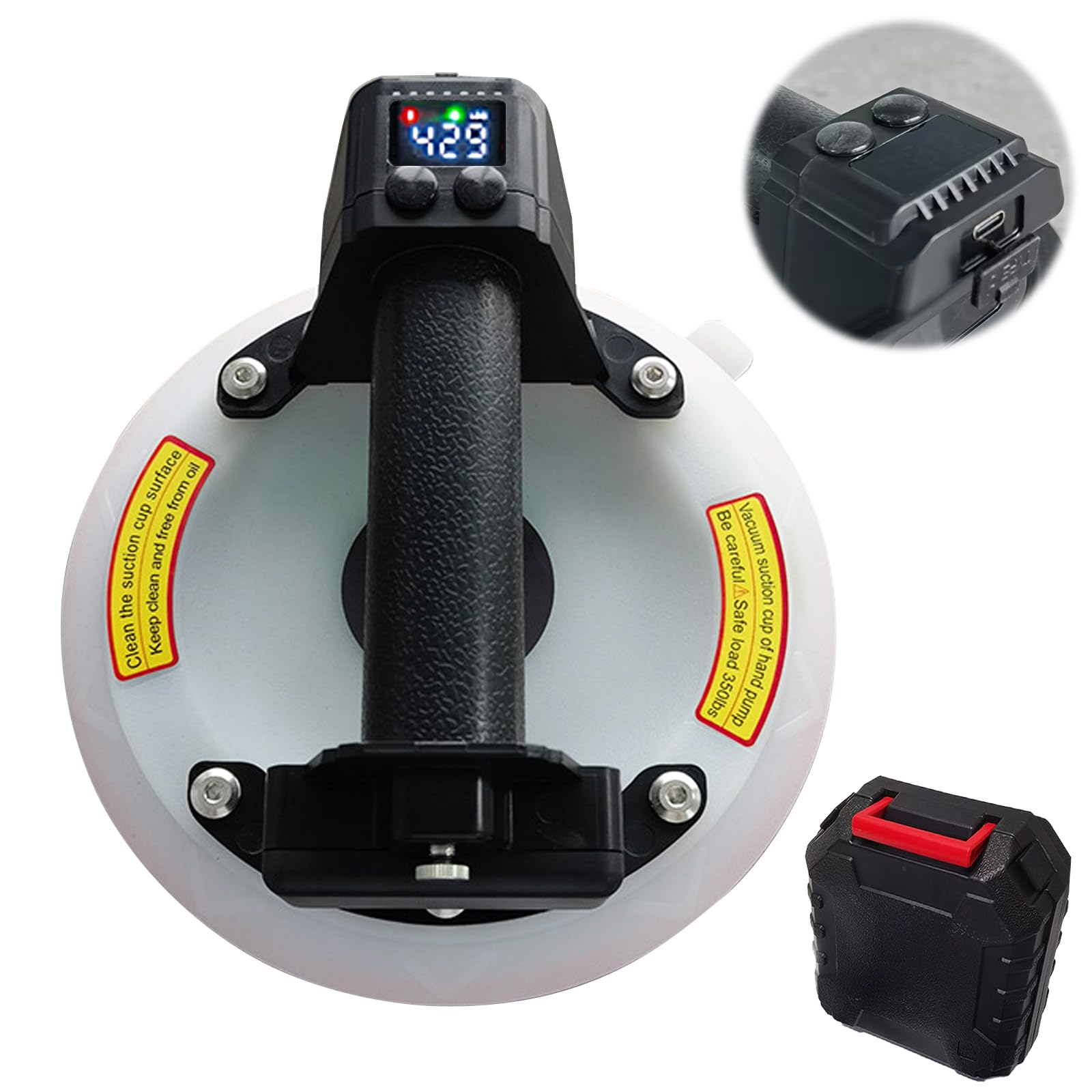 Ventose Elettriche con Porta Type-C per Piastrelle e Vetro