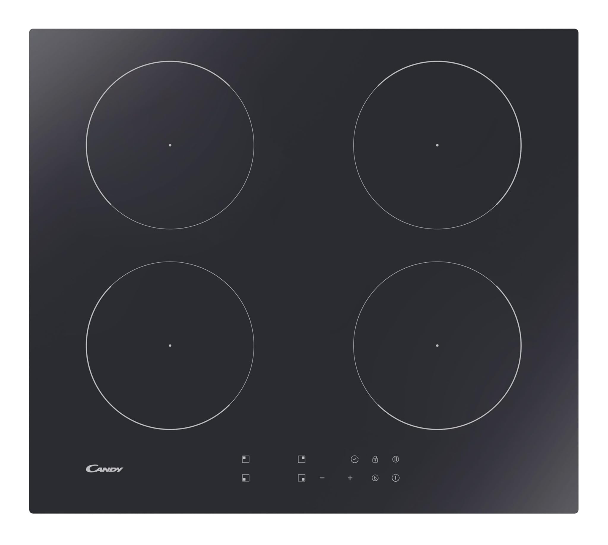 Candy Moderna CETPS64MCWIFITT Piano Cottura Induzione 4 Fuochi, Nero