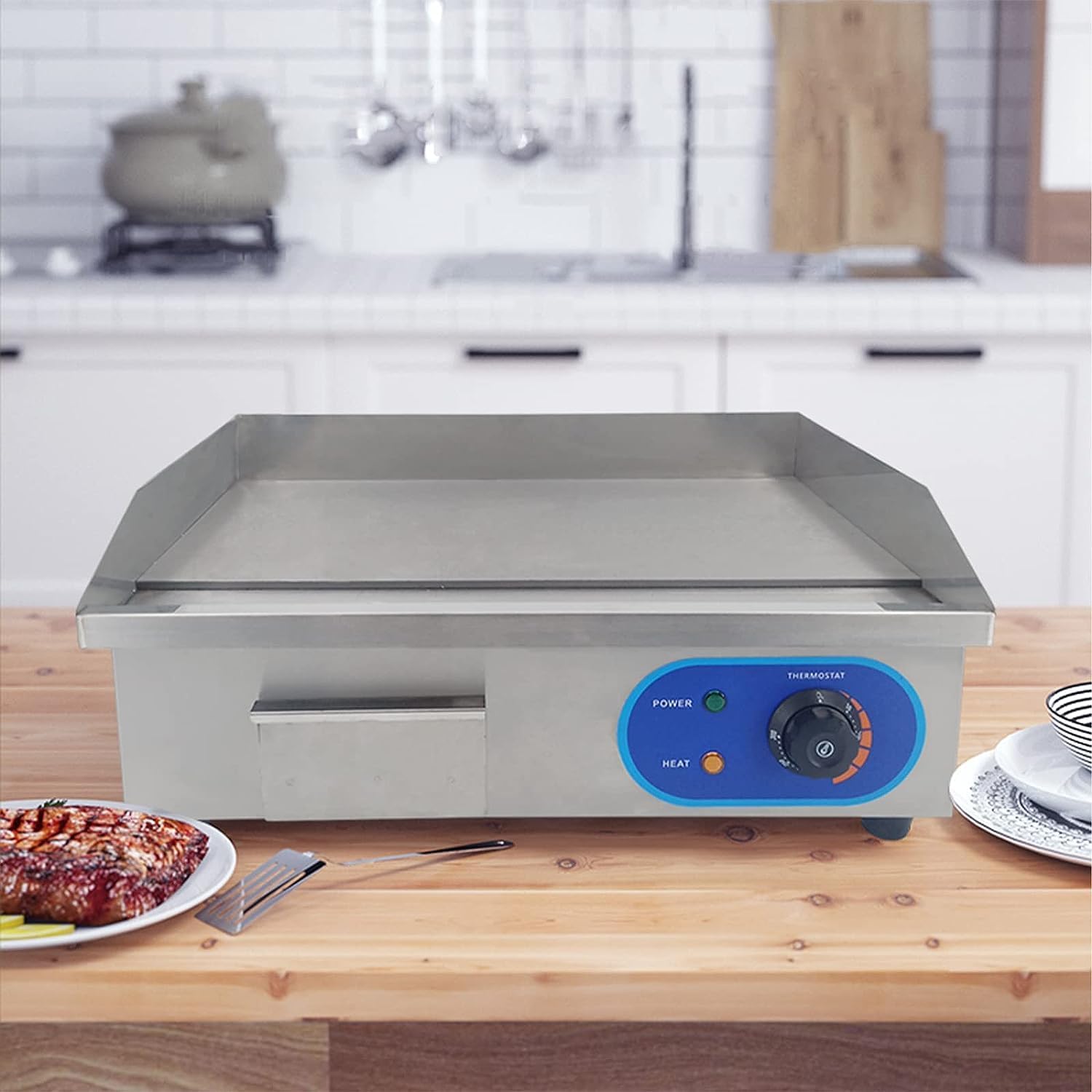 Piastra Elettrica Professionale BBQ Grill 3000W - immagine 4