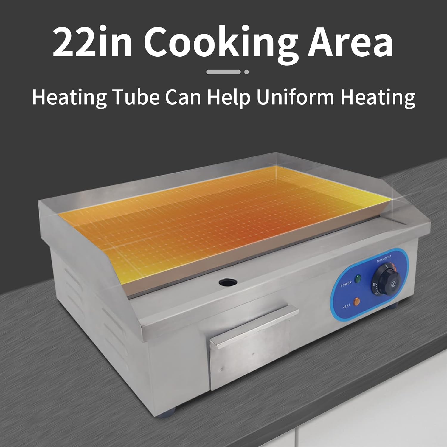 Piastra Elettrica Professionale BBQ Grill 3000W - immagine 5