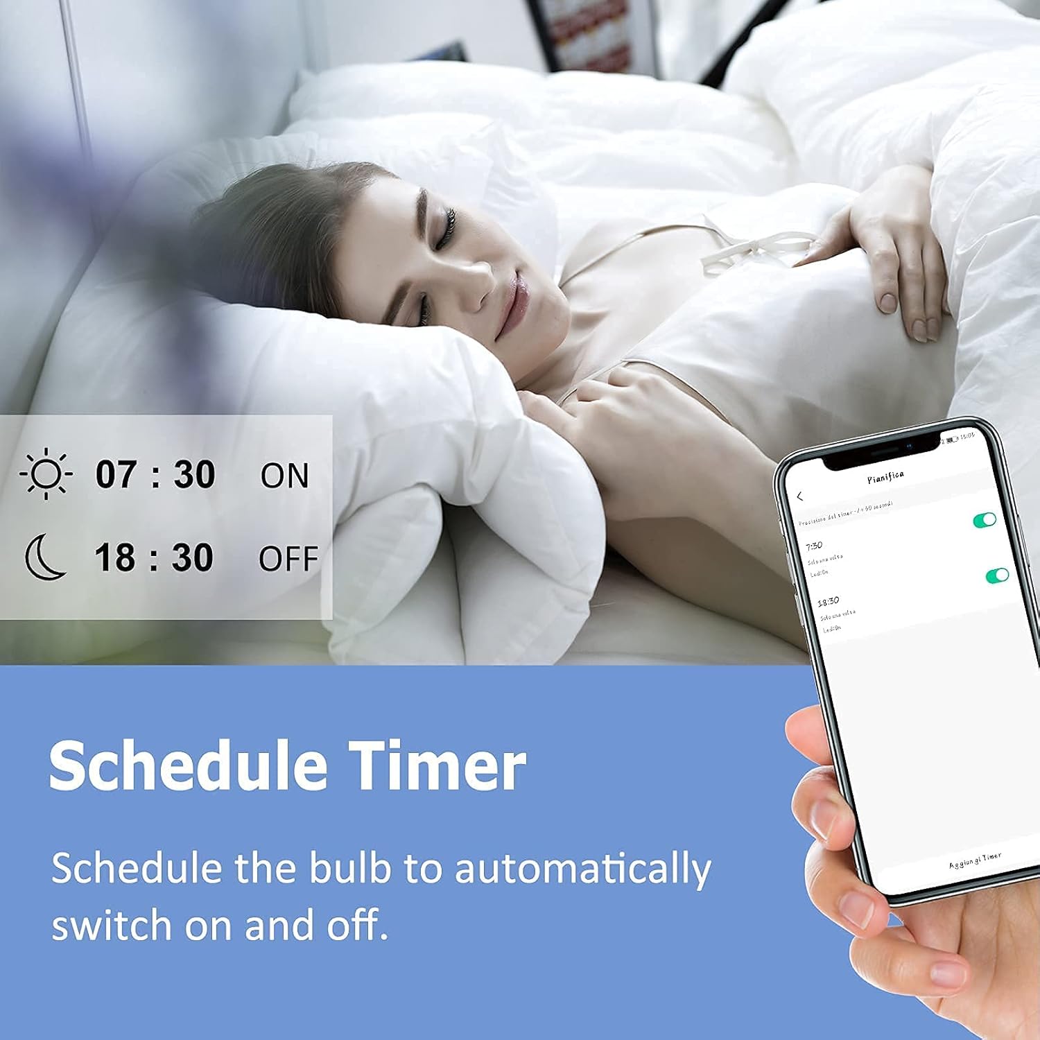 Antela Lampadine LED Smart WiFi E27 Dimmerabile 9W - immagine 7