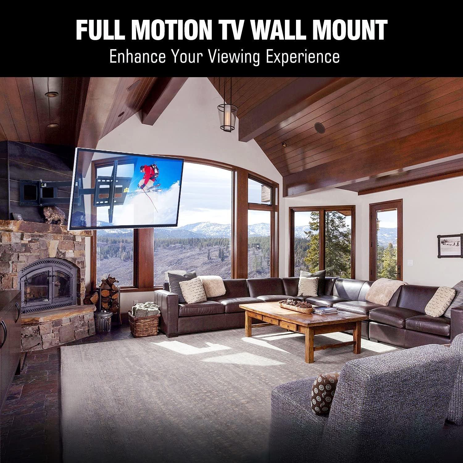 Forging Mount Staffa TV 42-95 pollici, Doppio Braccio - immagine 5