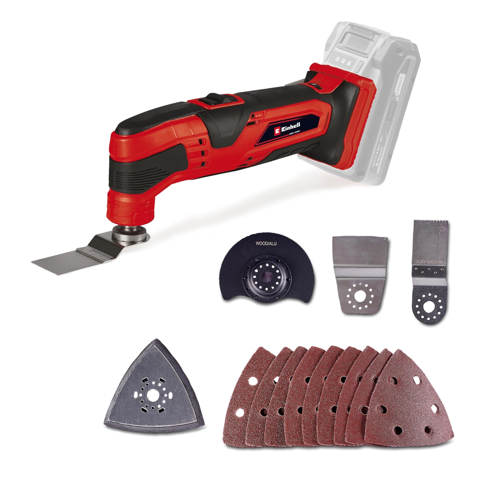 Einhell Utensile Multifunzione a Batteria TC-MG 18 Li-Solo