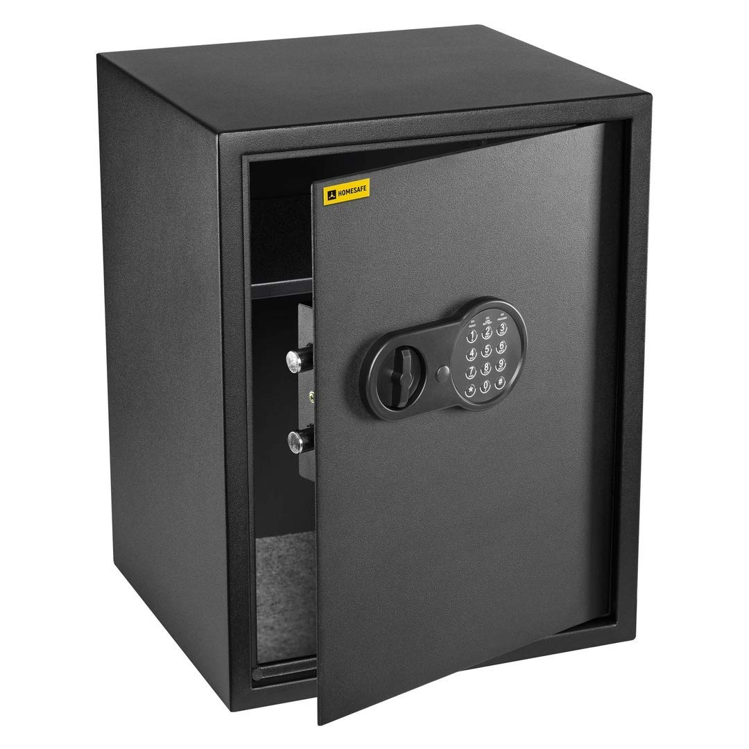 Homesafe HV50E - Cassaforte a Muro 54L, Nero Satinato