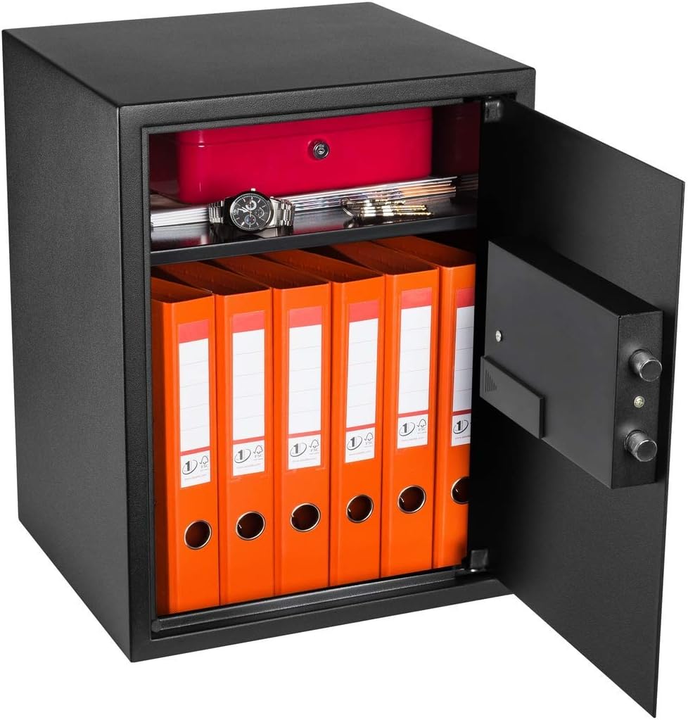 Homesafe HV50E - Cassaforte a Muro 54L, Nero Satinato - immagine 4