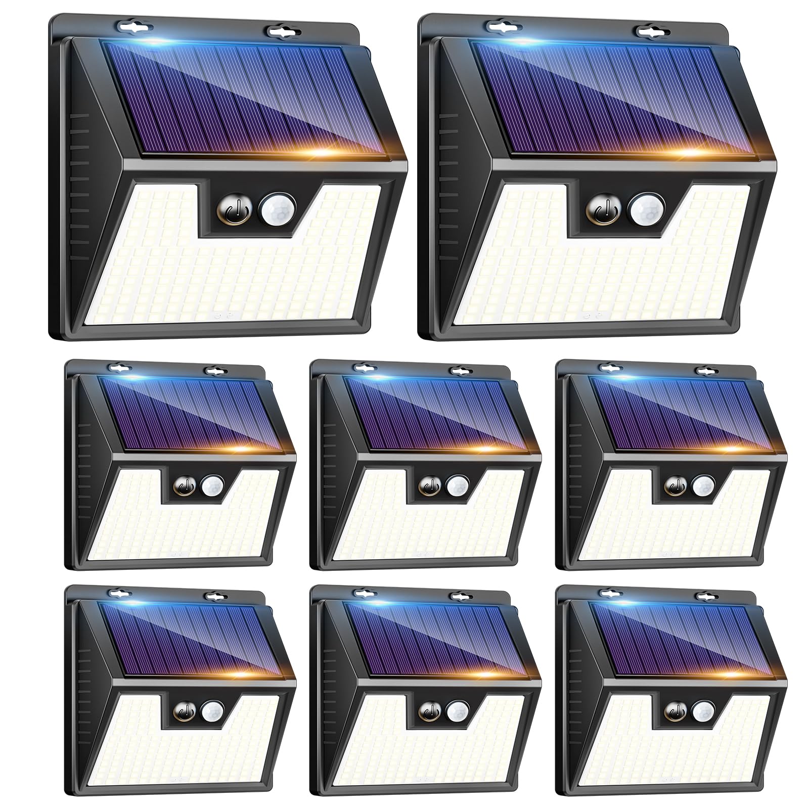 Kolpop Luci Solari LED Esterno 8 Pezzi con Sensore