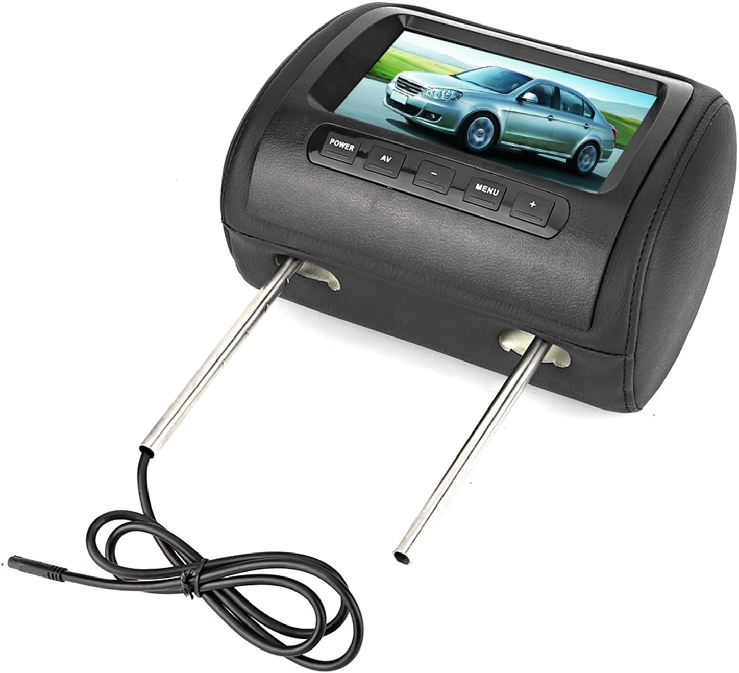 2 Monitor Video LCD 7" per Poggiatesta Auto, Nero - immagine 8