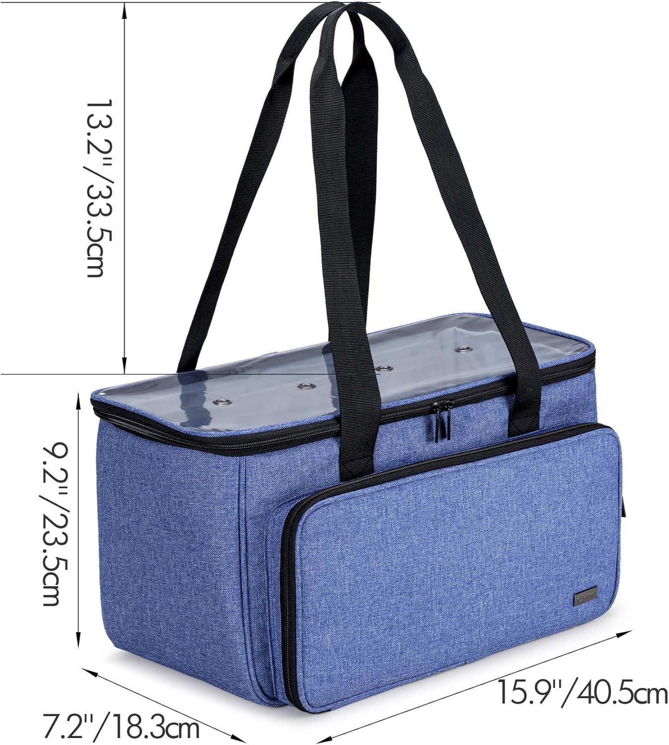 YARWO Borsa per Lavoro a Maglia e Uncinetto, Blu - immagine 6