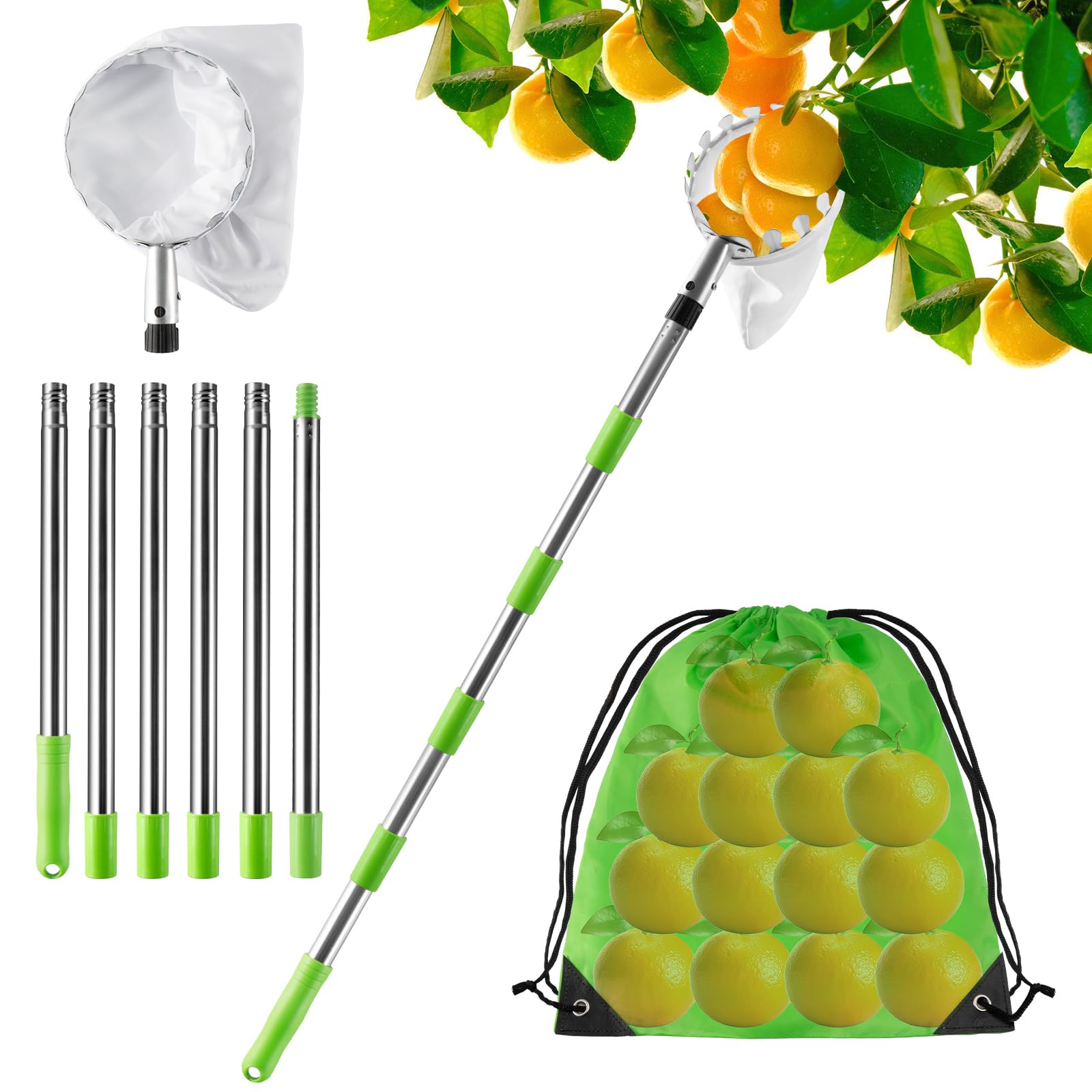 KOMABLEN Raccogli Frutta Telescopico 2.4M