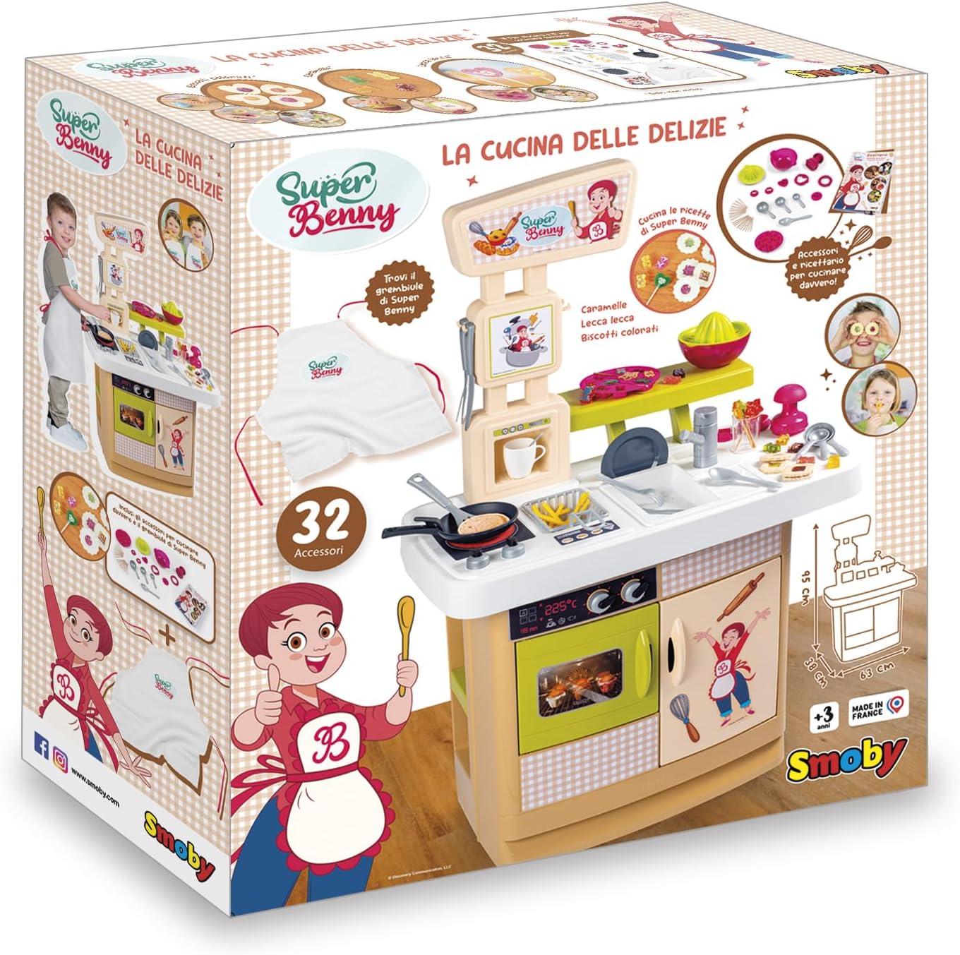 Smoby Super Benny - La Cucina delle Delizie con 32 Accessori - immagine 2