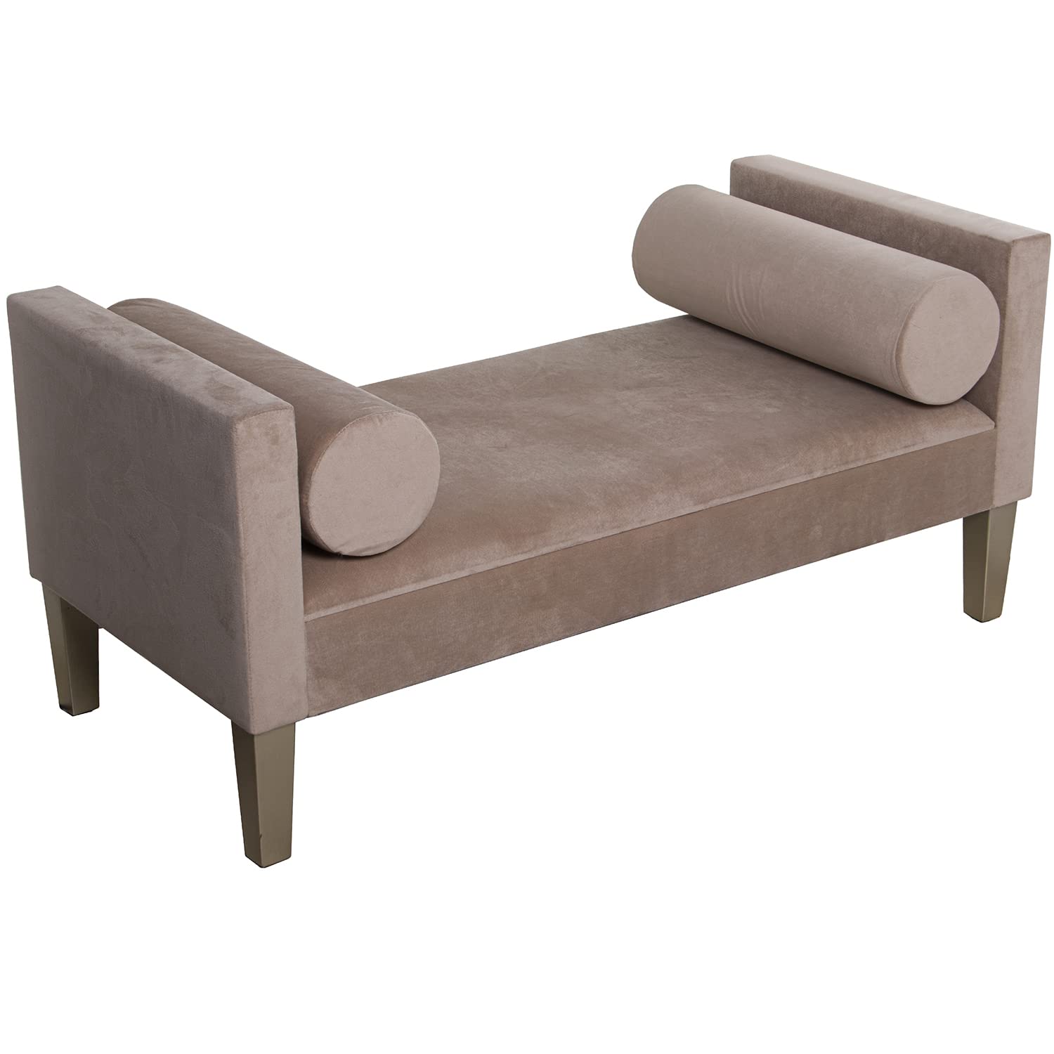 BANQUETA PIE DE CAMA MADERA/TELA CREMA POLIÉSTER 113X53X52CM, ALT.ASIENTO:33CM