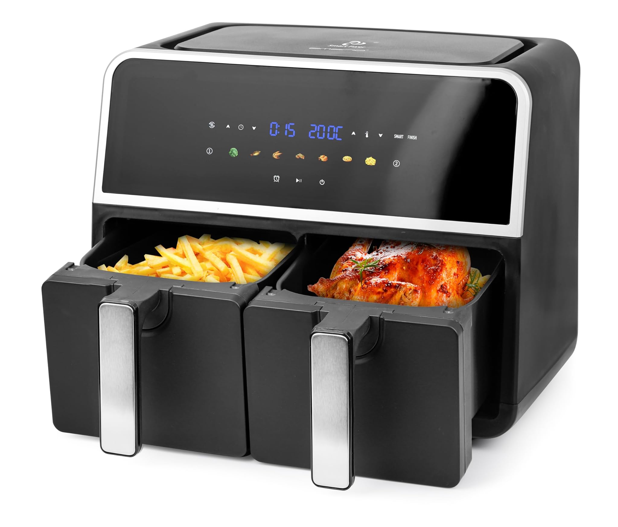 Emerio Friggitrice Digitale a Doppia Aria Calda