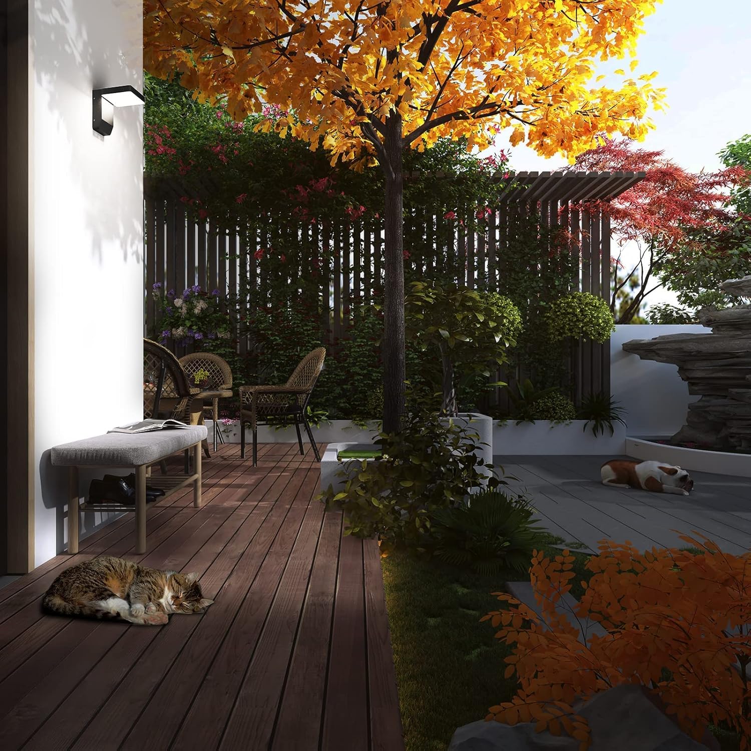 K-bright Applique LED 20W 4500K, Nera - immagine 5