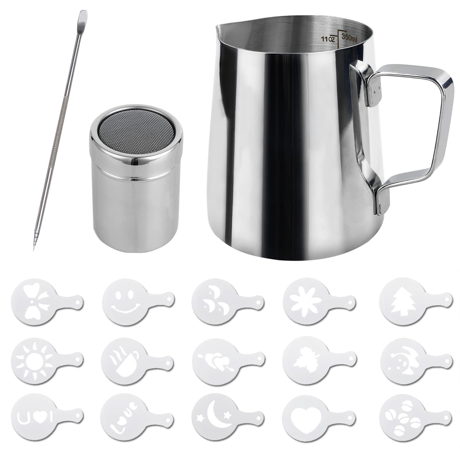 Bricco Latte Schiumatore in Acciaio Inox 350ml