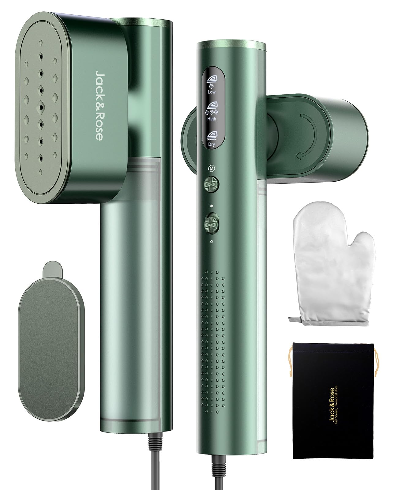 Ferro da Stiro da Viaggio 1000W Verde