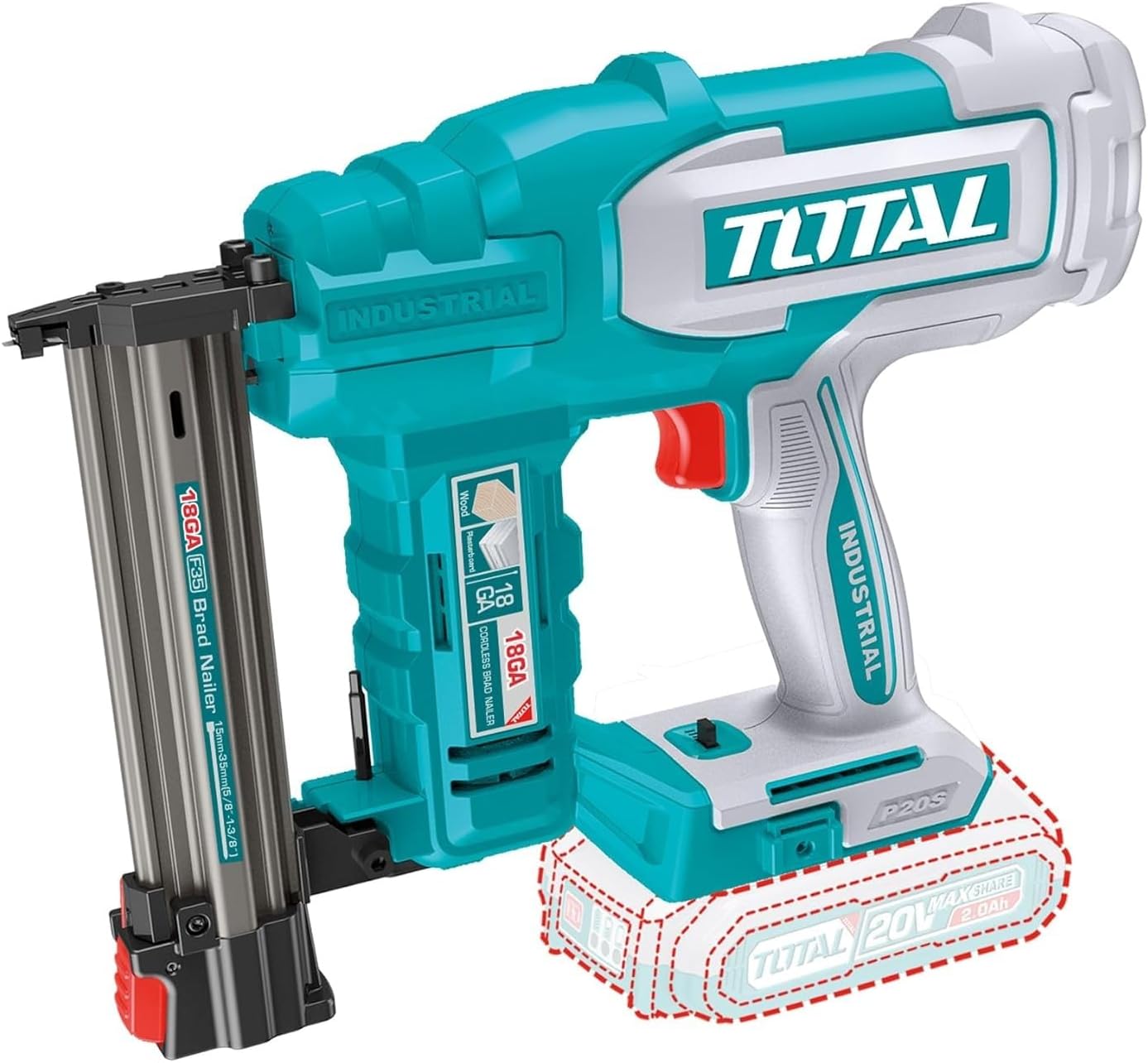 TOTAL Chiodatrice a batteria 20V professionale
