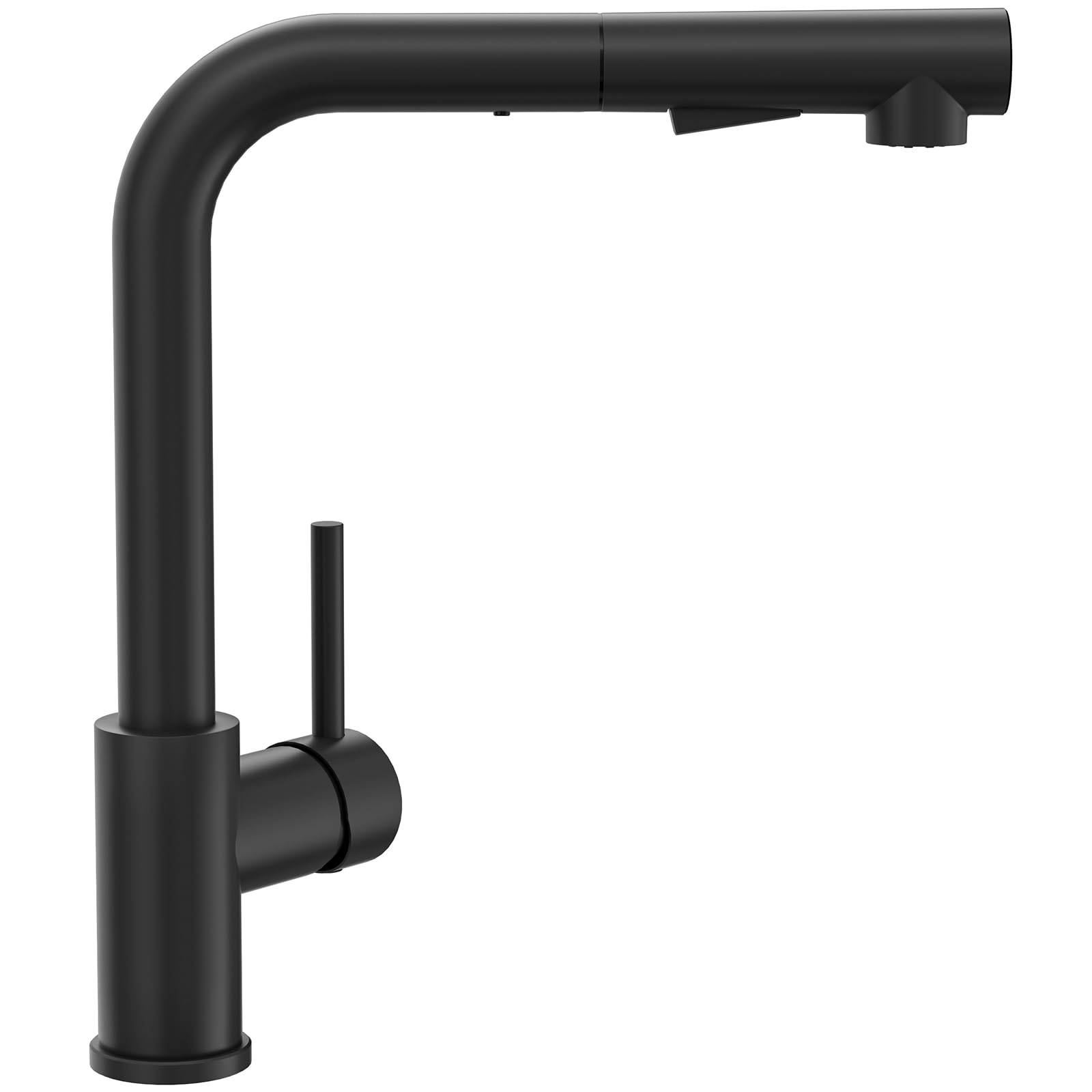 Cecipa Rubinetto Lavello Cucina Nero con Doccetta Estraibile