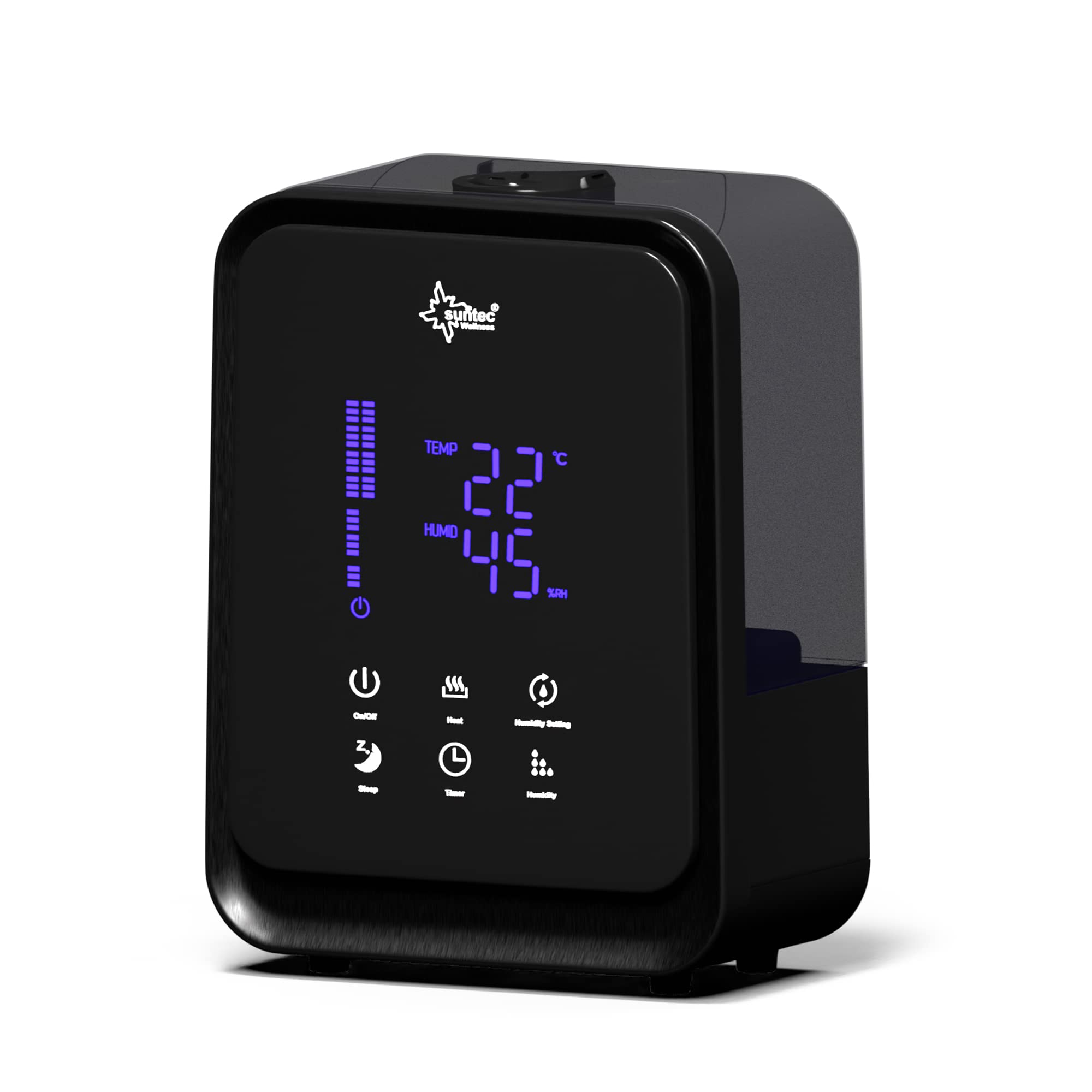 Suntec Wellness 13874 Umidificatore a Ultrasuoni, Nero