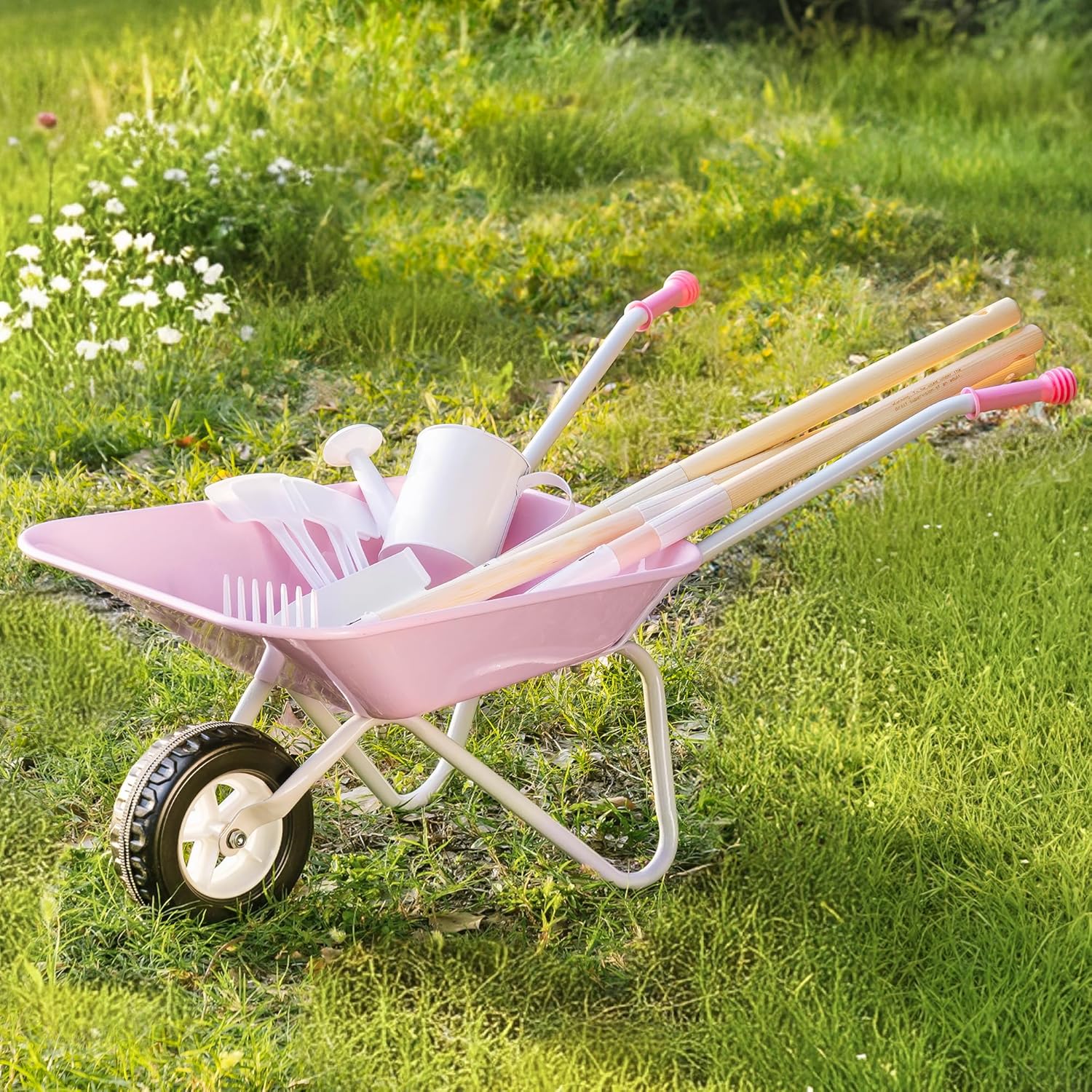 ROBUD Set Attrezzi da Giardino per Bambini, Rosa - immagine 8