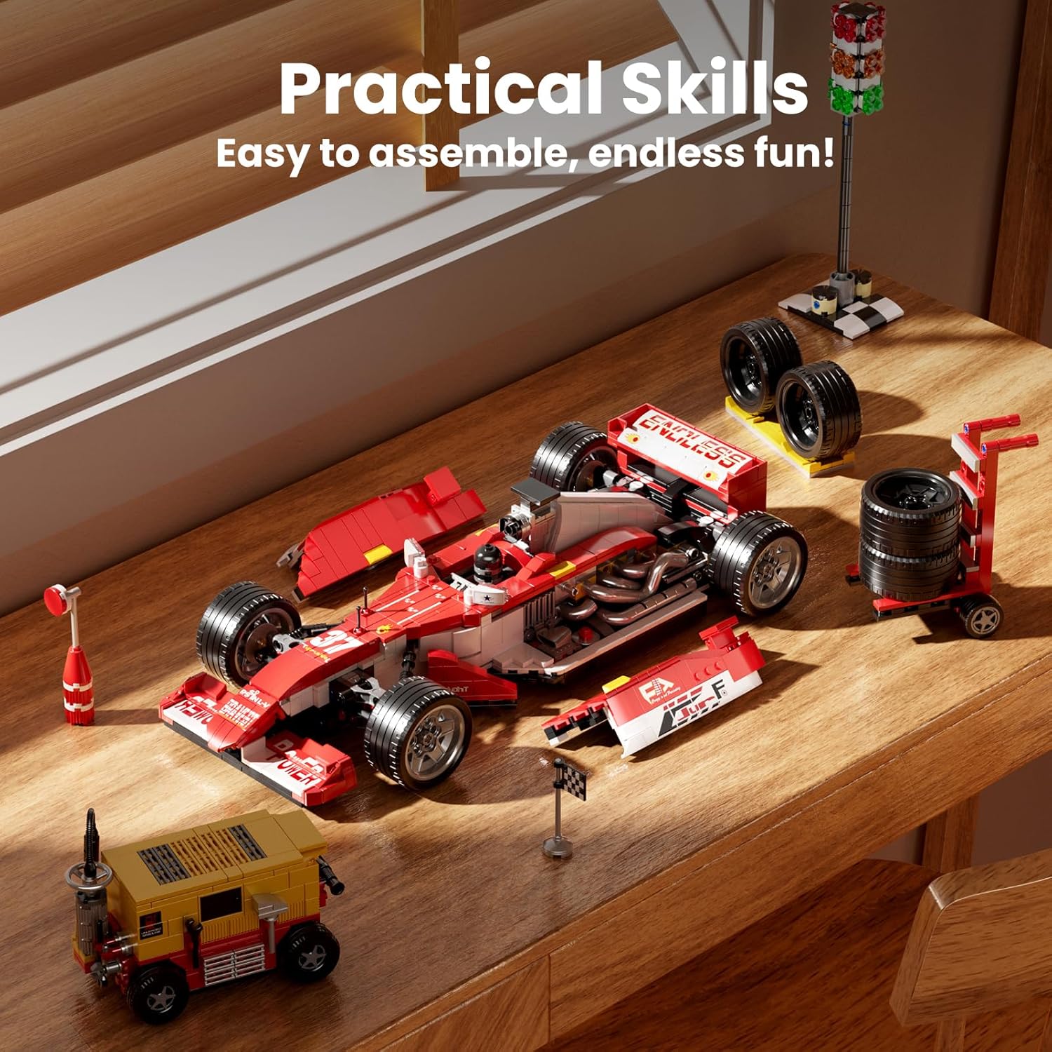 Mould King 10035 Technik - Auto da Corsa Formula 1 (1603 pz) - immagine 4