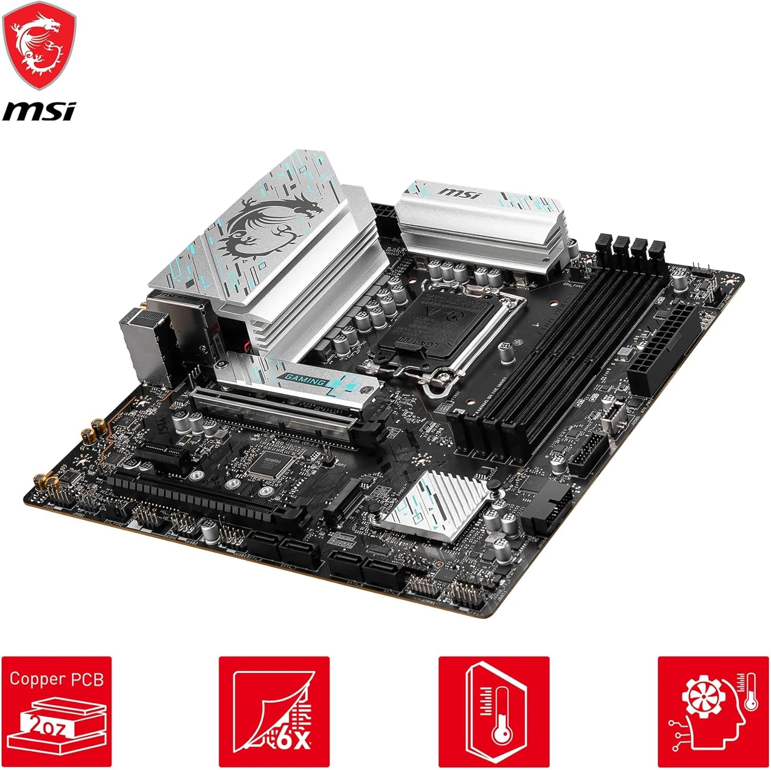 MB MSI Intel 1700 B760M GAMING PLUS WIFI - immagine 4