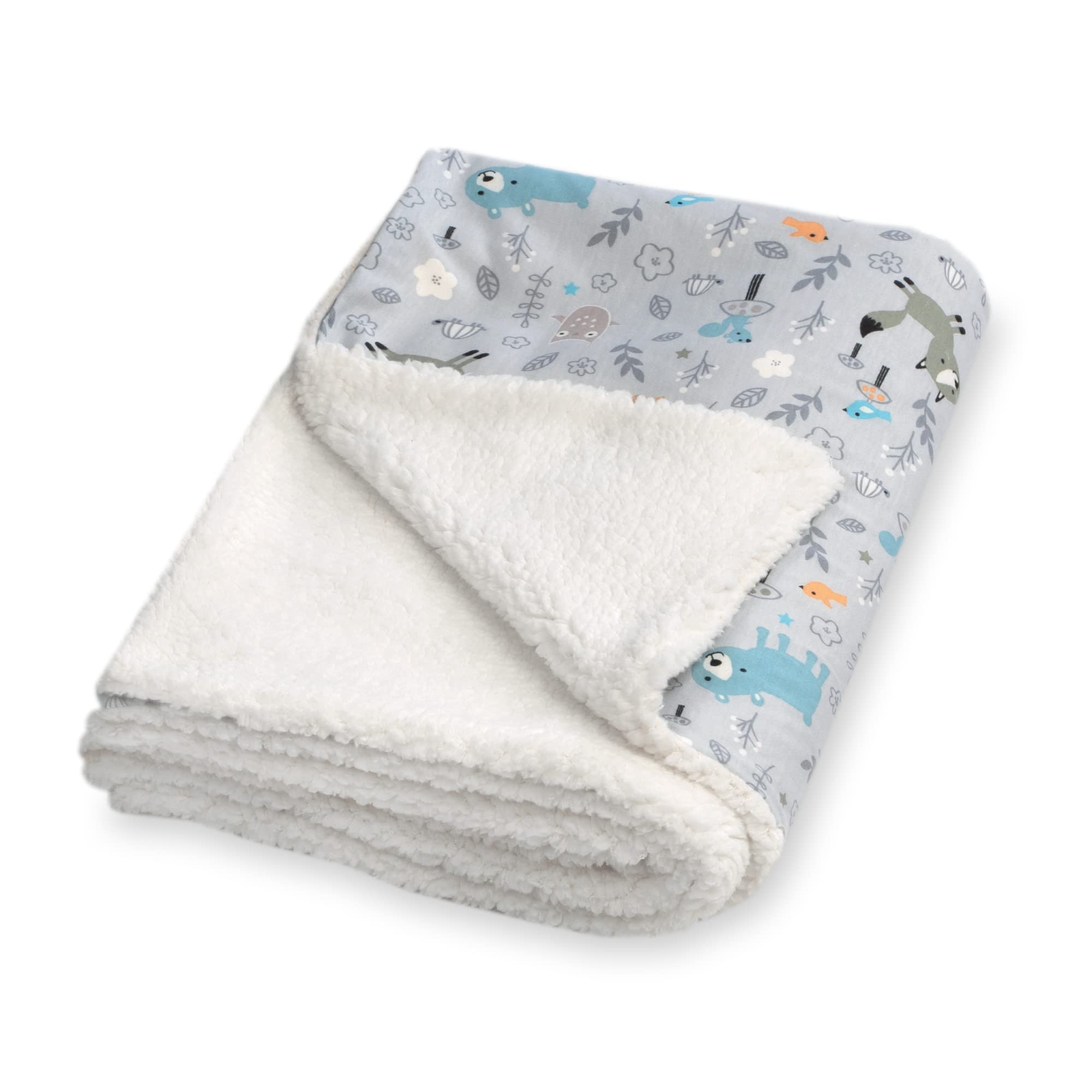 Julius Zöllner Coperta invernale in jersey di cotone e morbido tessuto Teddy, dimensioni: 70 x 100 cm, Made in Germany, Oeko-Tex ® Standard 100, Smart Friends