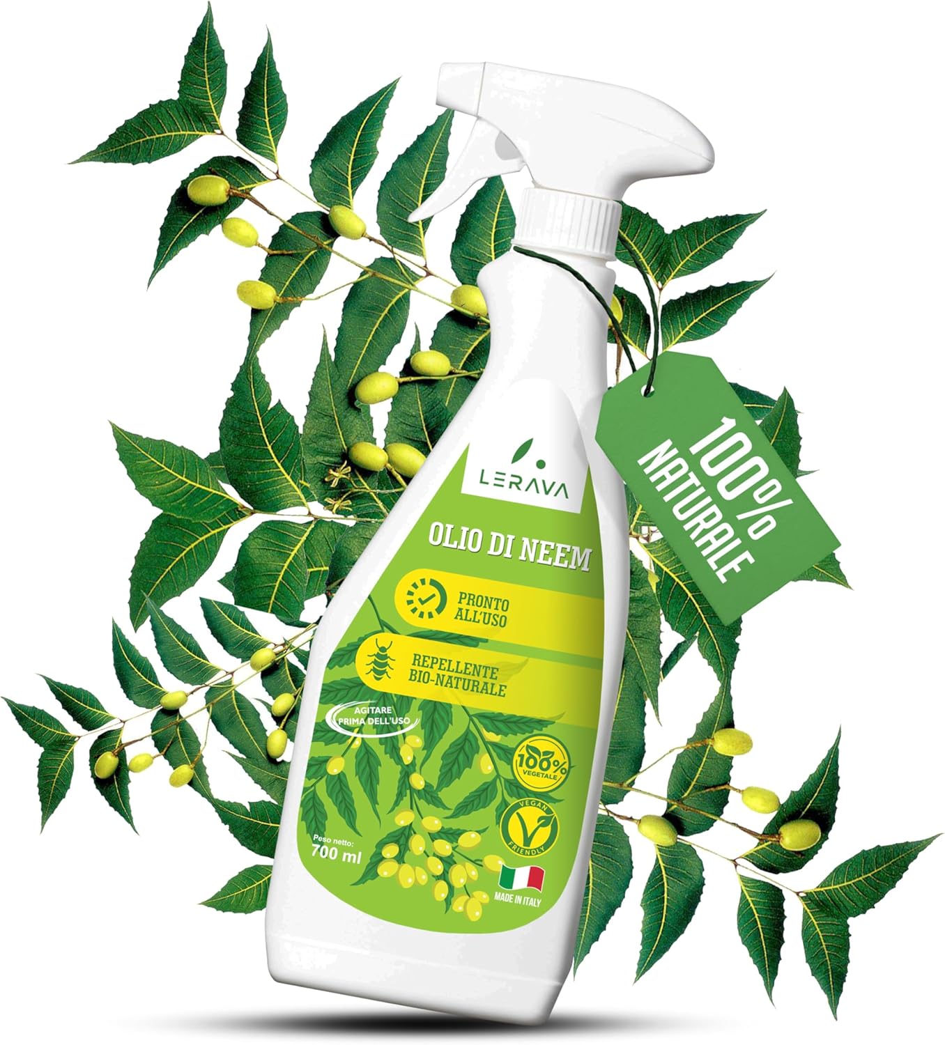 Lerava® Olio di Neem Spray Pronto all’Uso 700ml - immagine 1