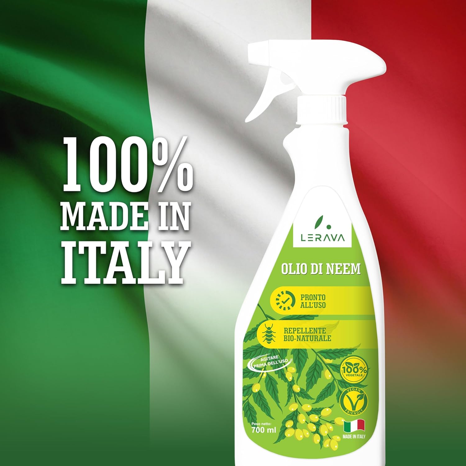 Lerava® Olio di Neem Spray Pronto all’Uso 700ml - immagine 8