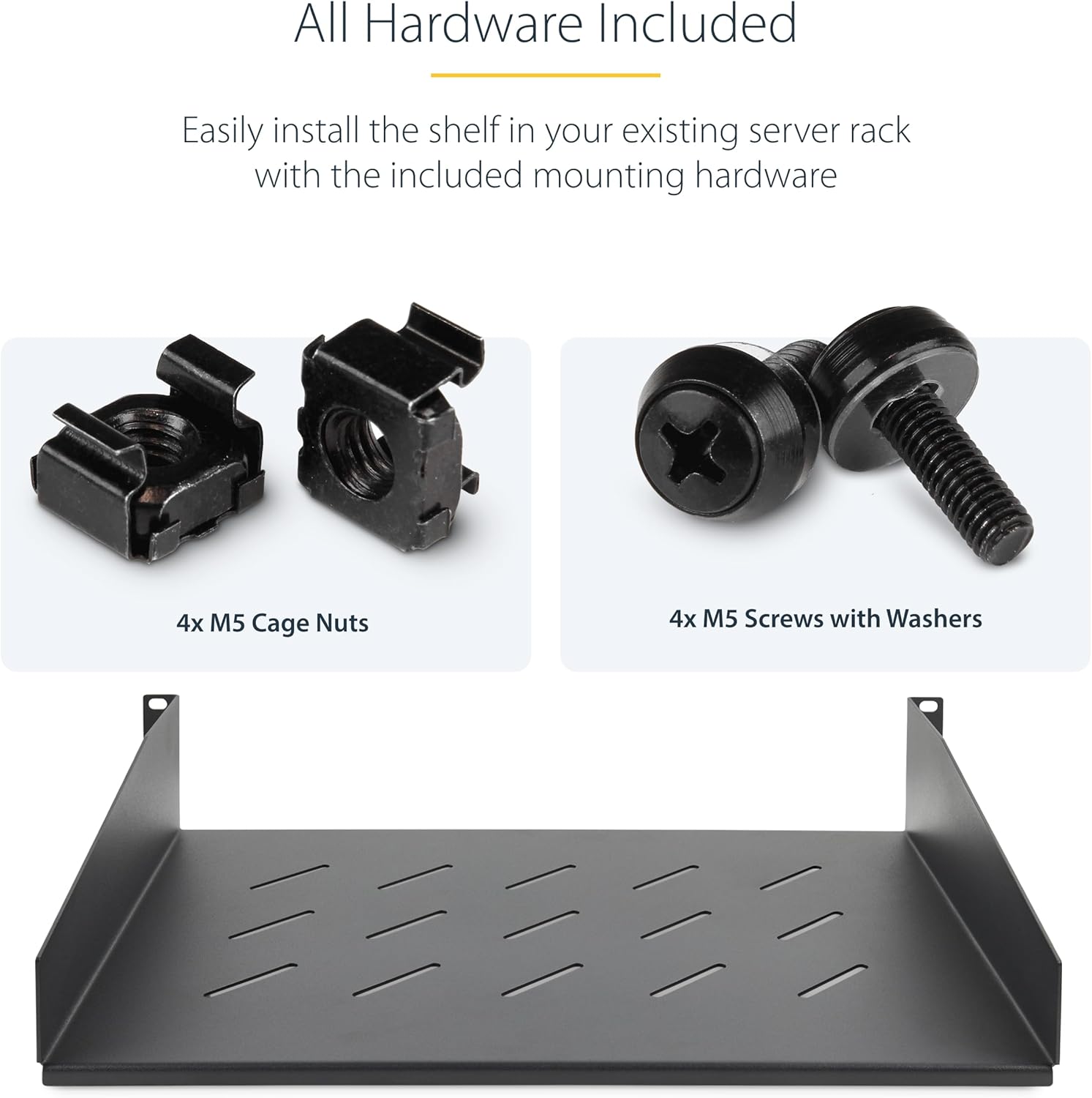 Startech.com Ripiano Rack 19" 2U Ventilato - immagine 6