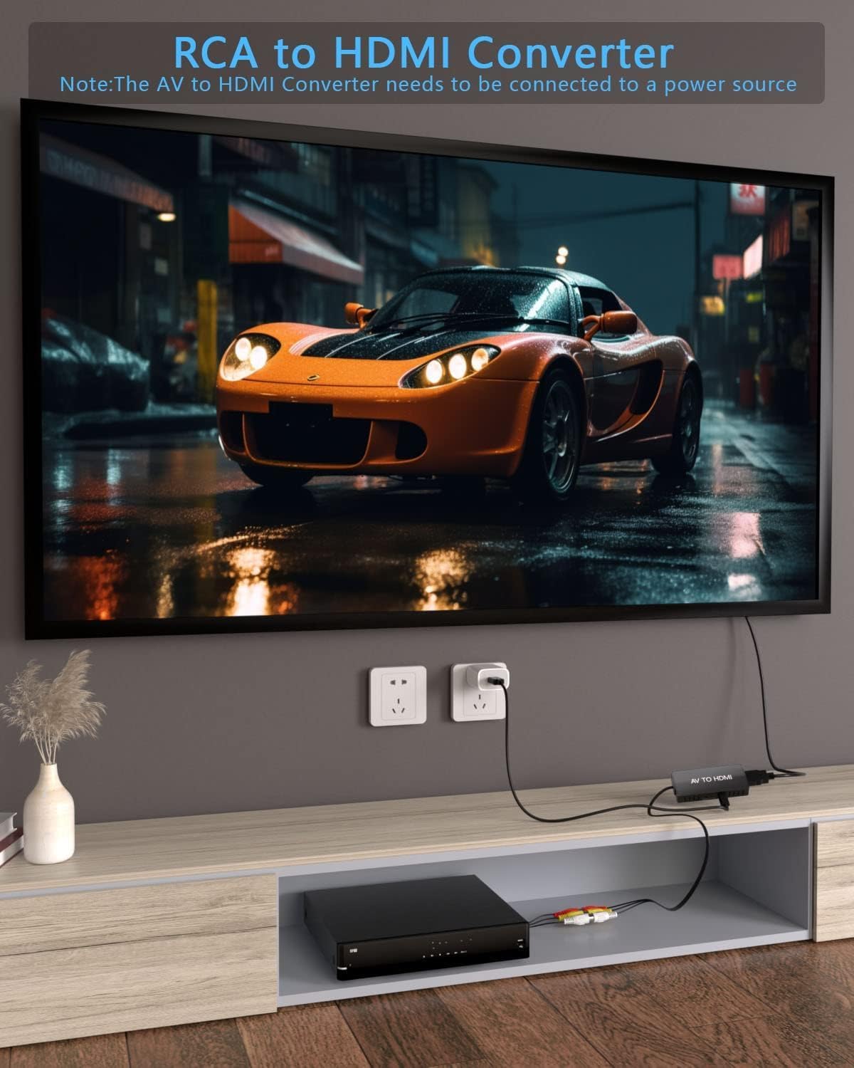 Digitpro Convertitore da RCA a HDMI 720P/1080P - immagine 5