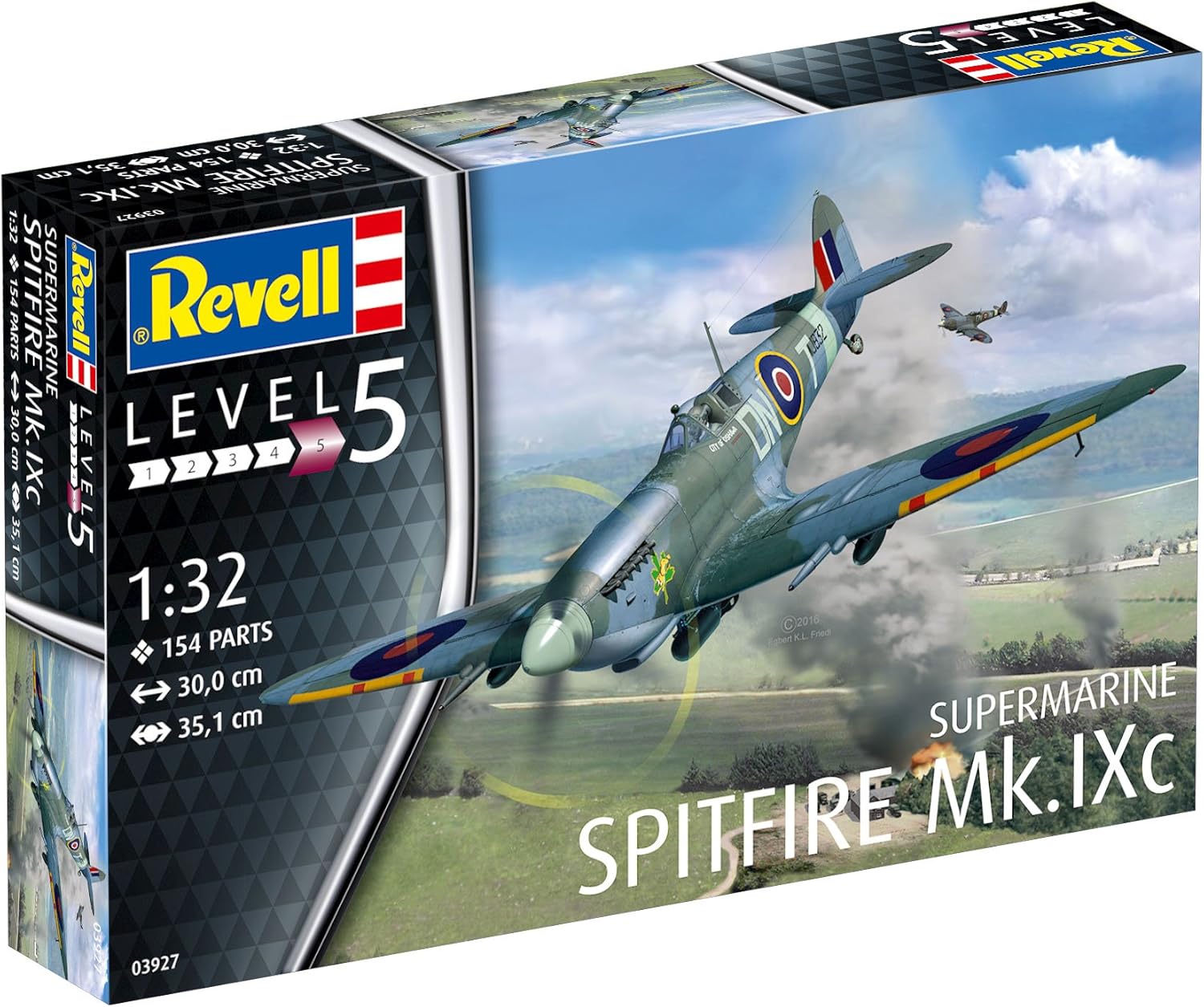 Revell REVELL03927 Spitfire MK.Ixc Model Kit - immagine 10