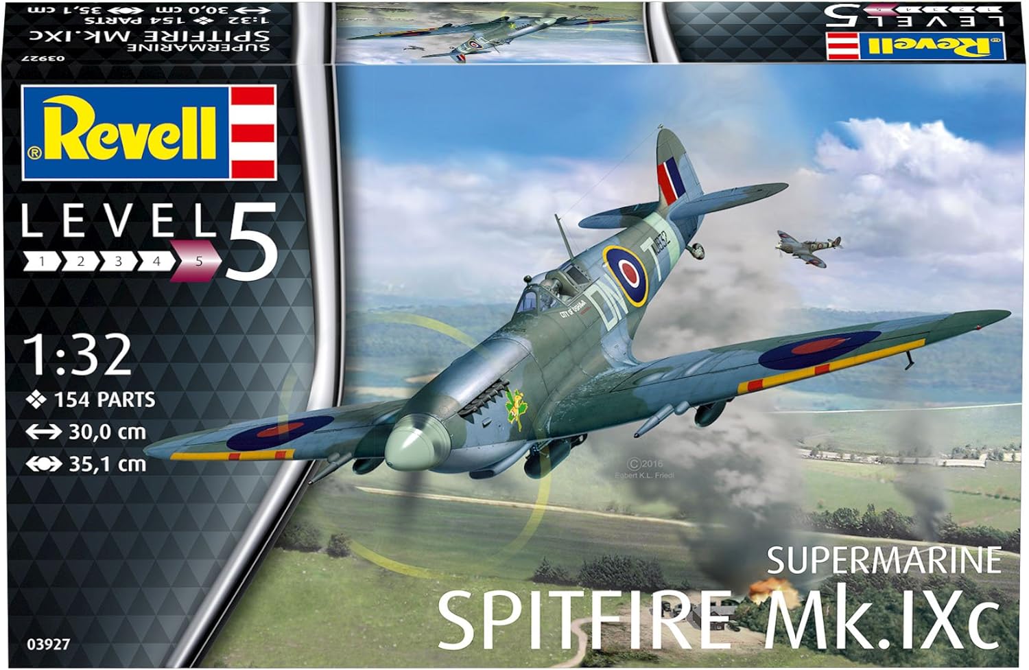 Revell REVELL03927 Spitfire MK.Ixc Model Kit - immagine 2