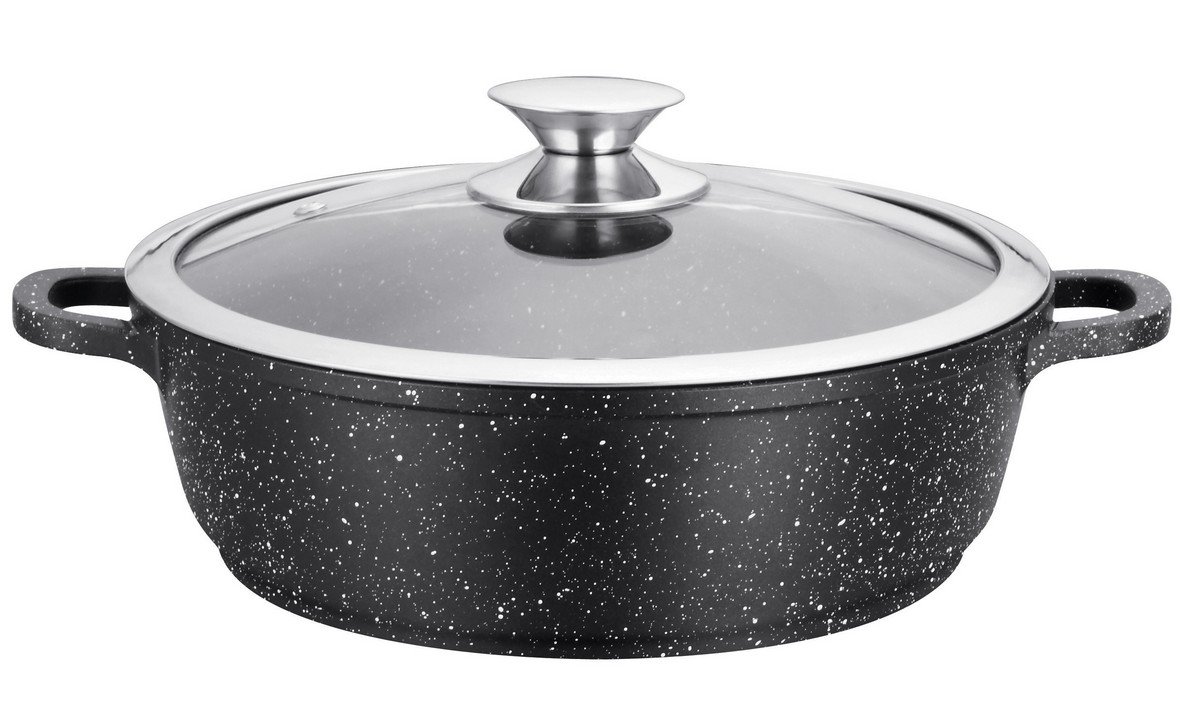 Kamberg Tegame 36 cm Ghisa di Alluminio Antiaderente