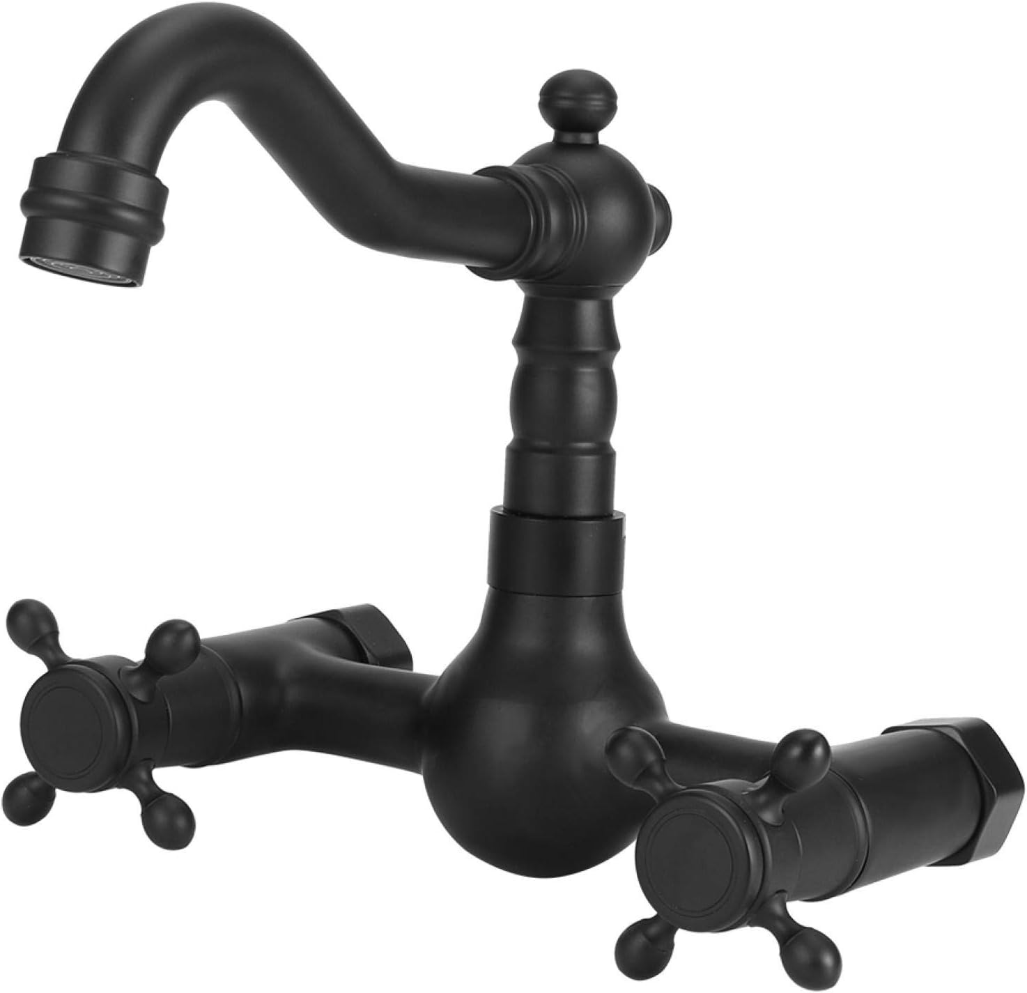 Rubinetto a Parete in Rame Girevole 360°